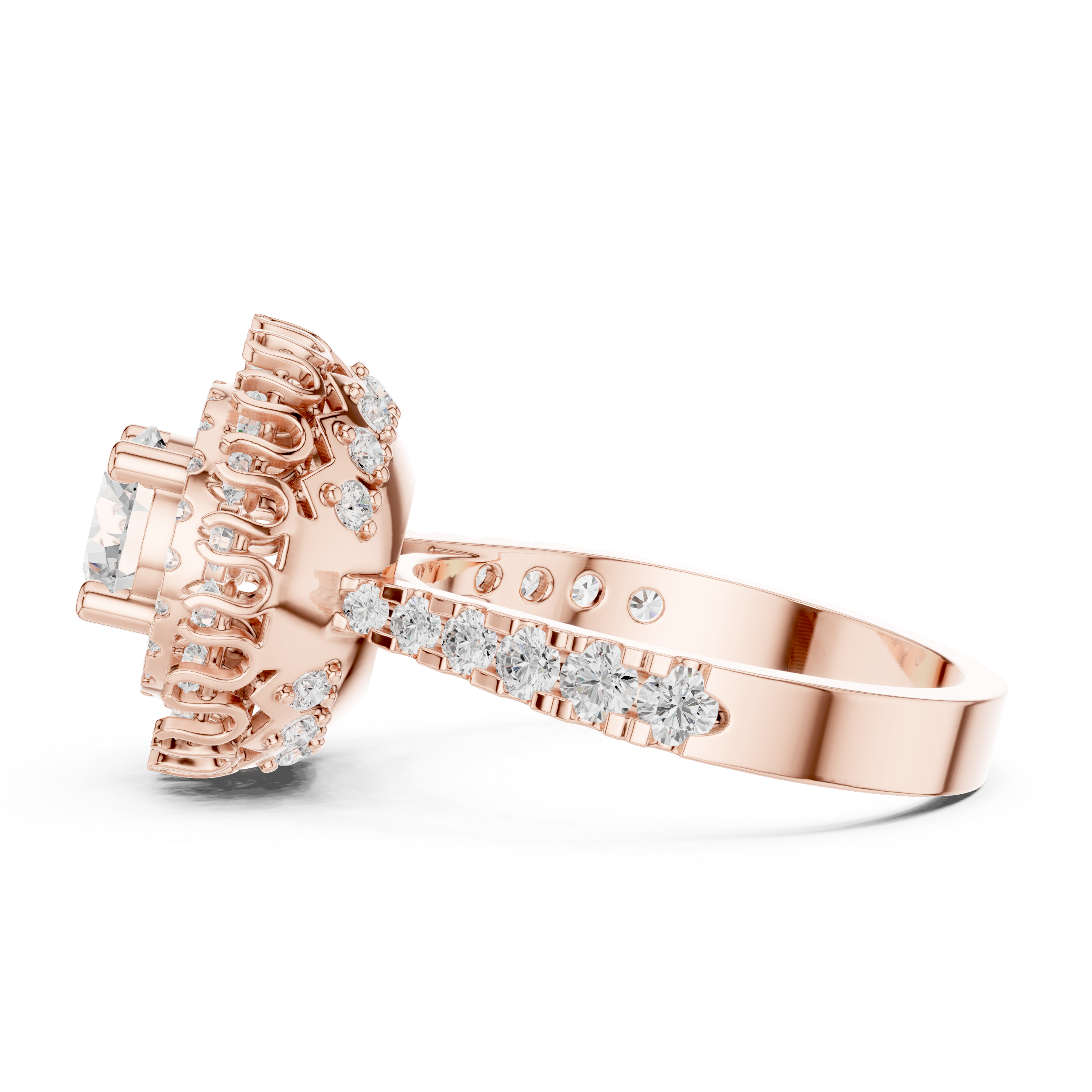 Elegant marquise diamond ring with slim polished band.