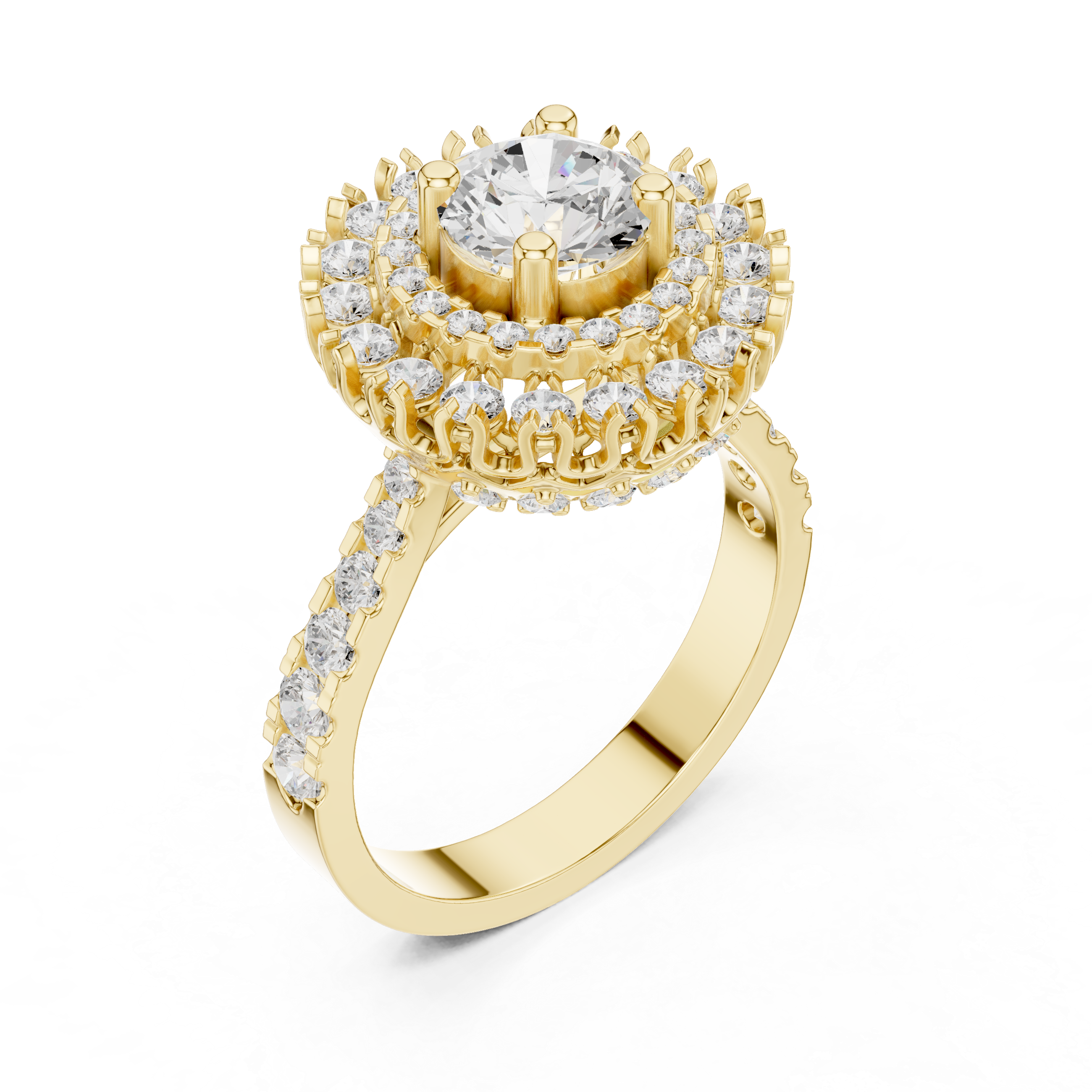 Classic gold band with comfort fit design.