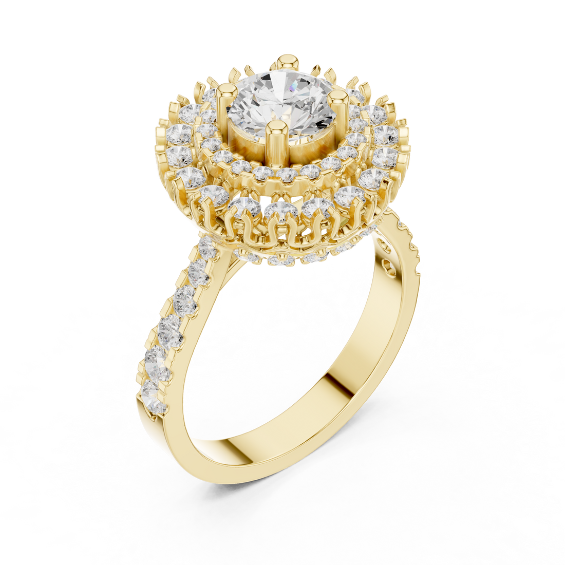 Classic gold band with comfort fit design.