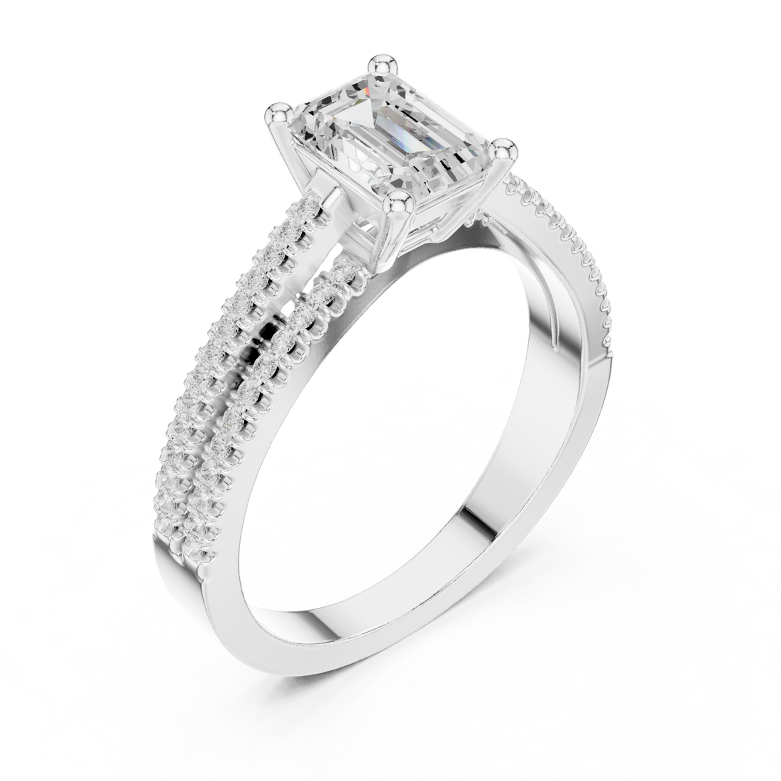 Link bracelet with bold rectangular design.