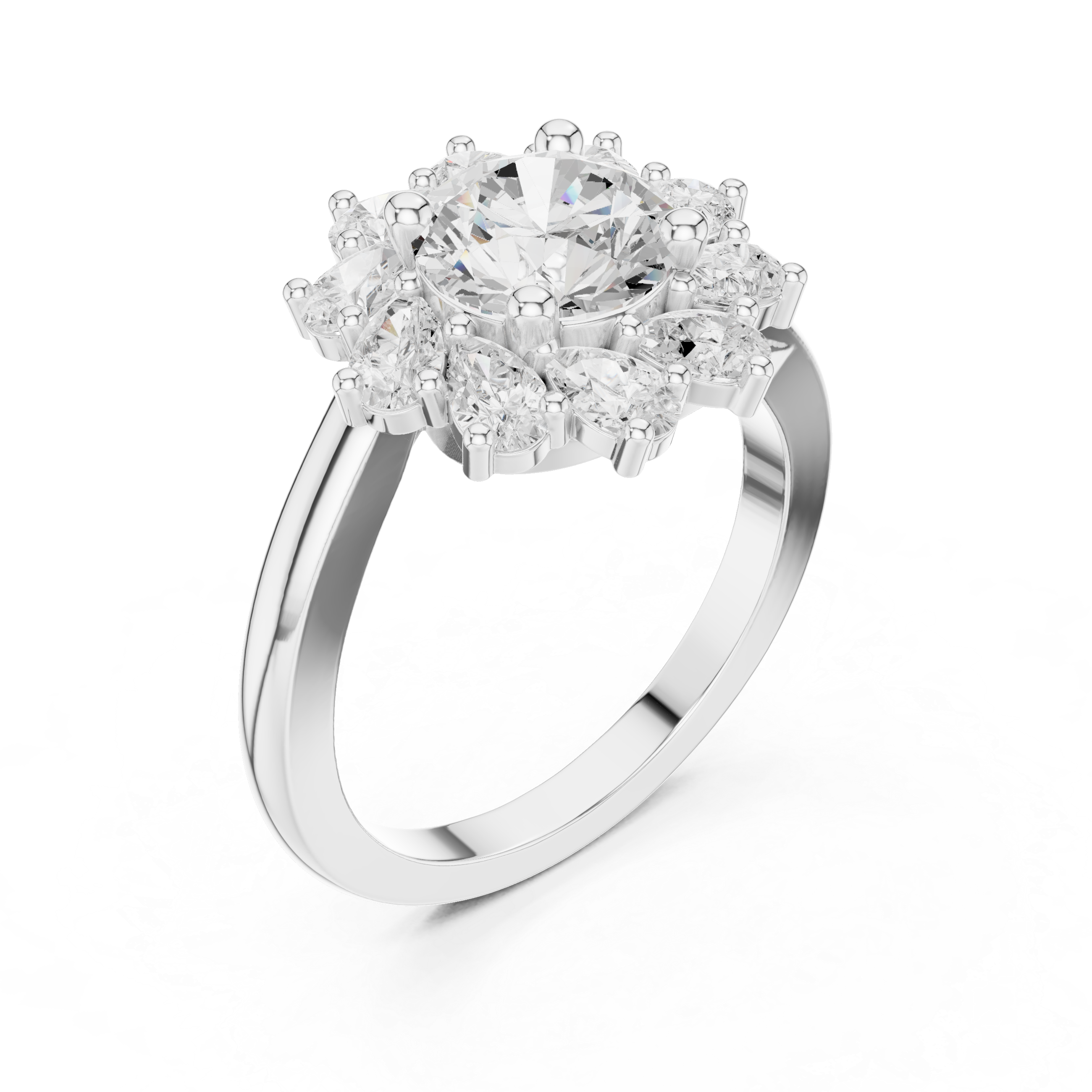 Gemstone toe ring with oval centerpiece.