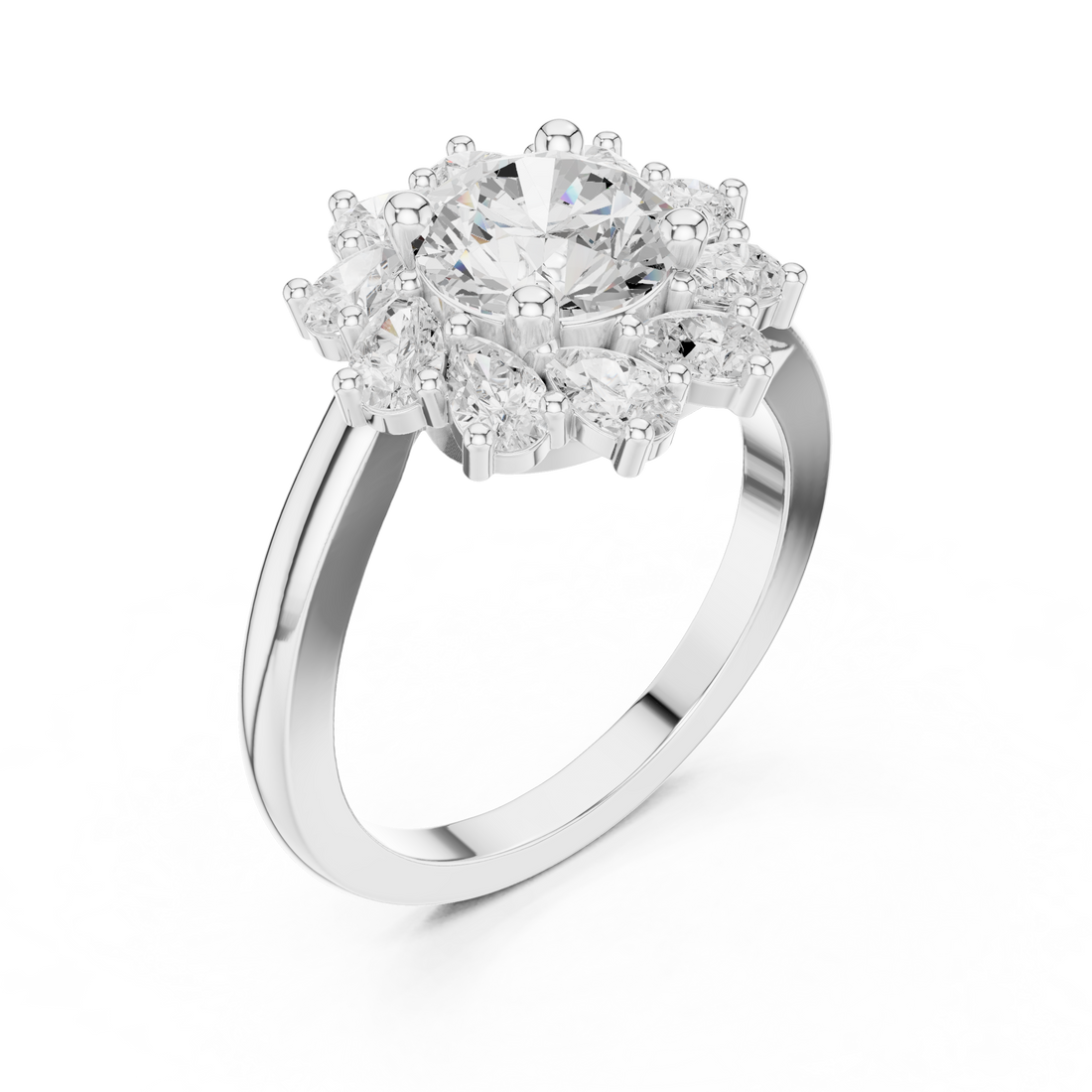 Gemstone toe ring with oval centerpiece.