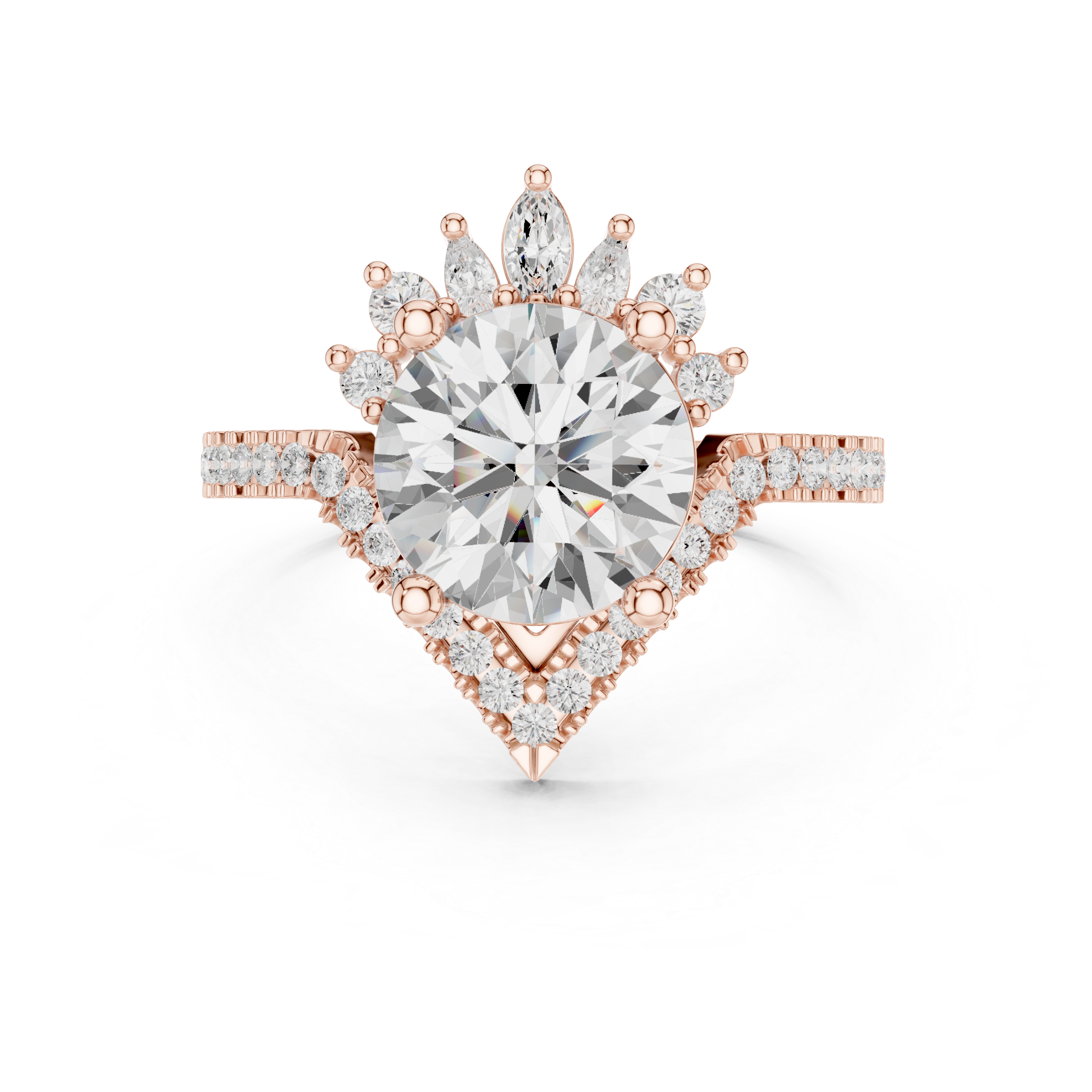 Decorative vintage brooch with antique style.