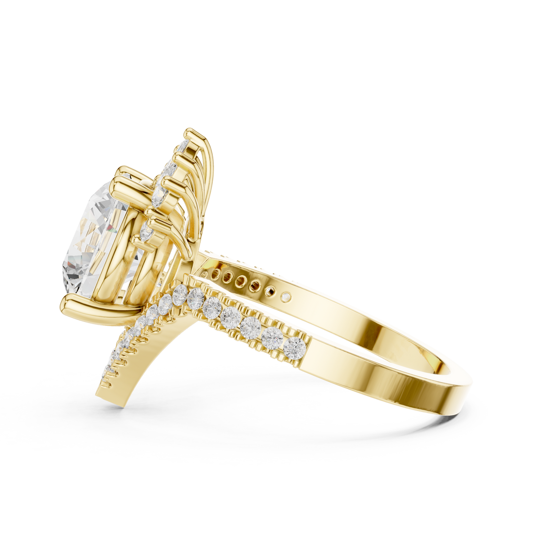 Adjustable baby ring with smooth surface.