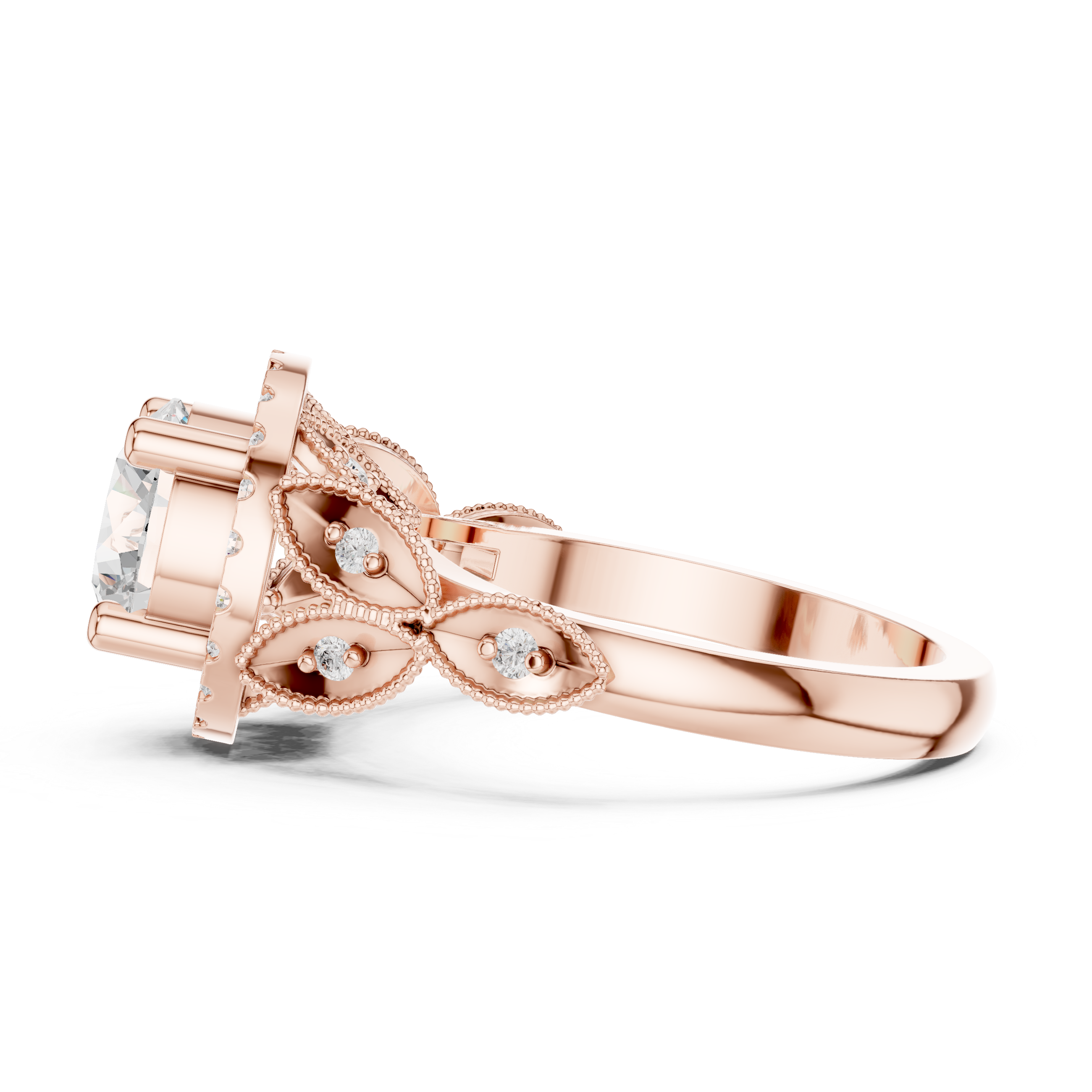Engraved cuff bracelet with textured finish.
