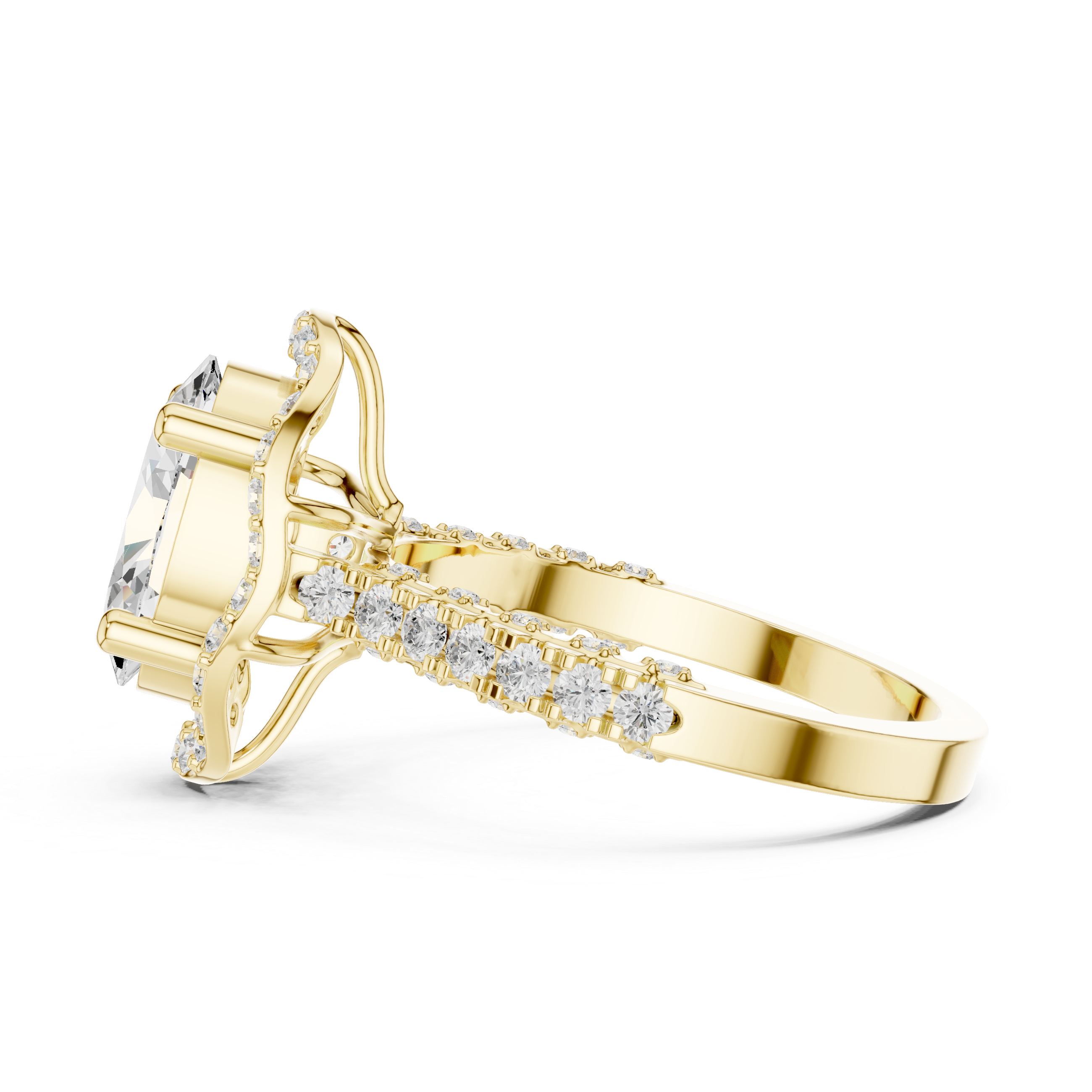 Engraved bangle with floral pattern design.