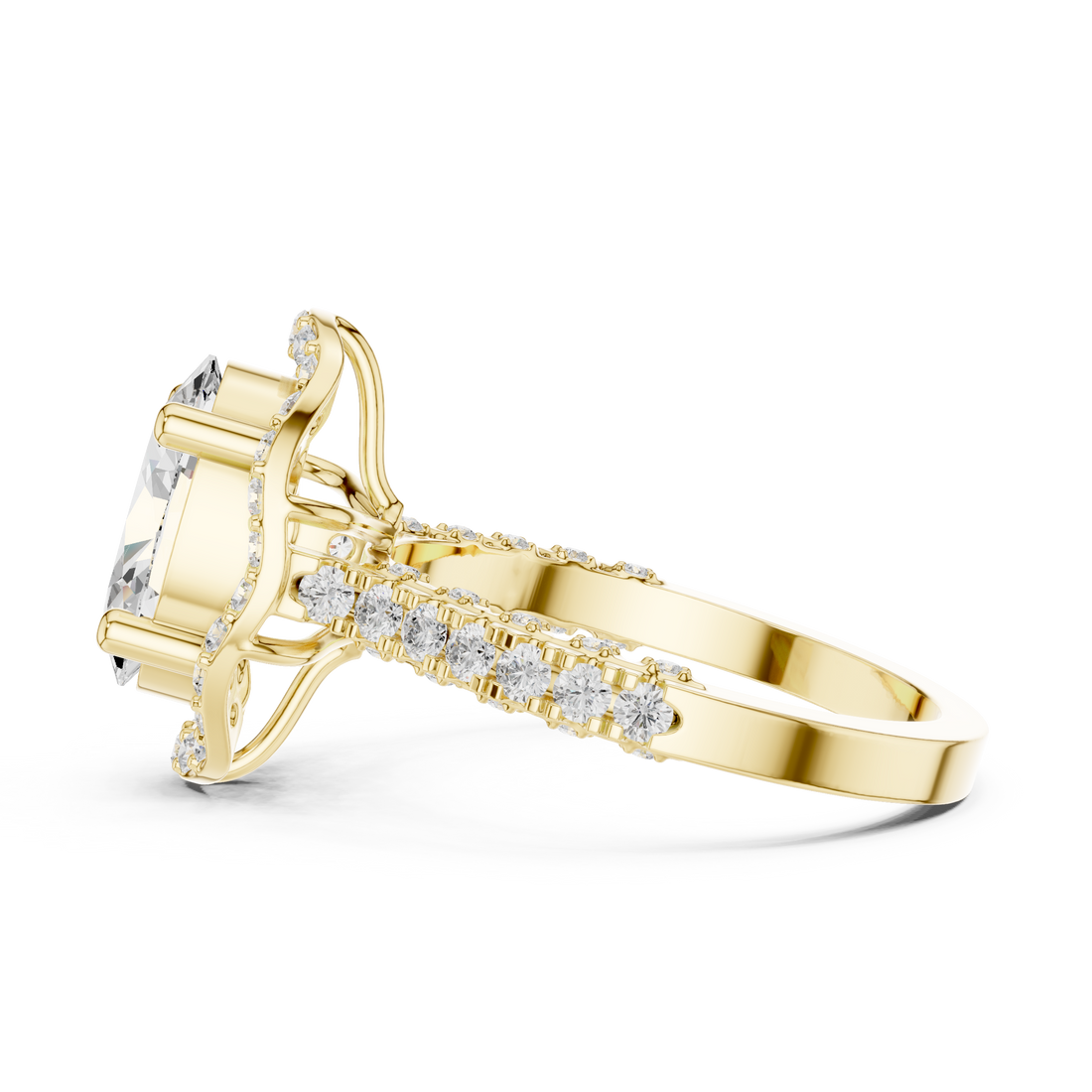 Engraved bangle with floral pattern design.