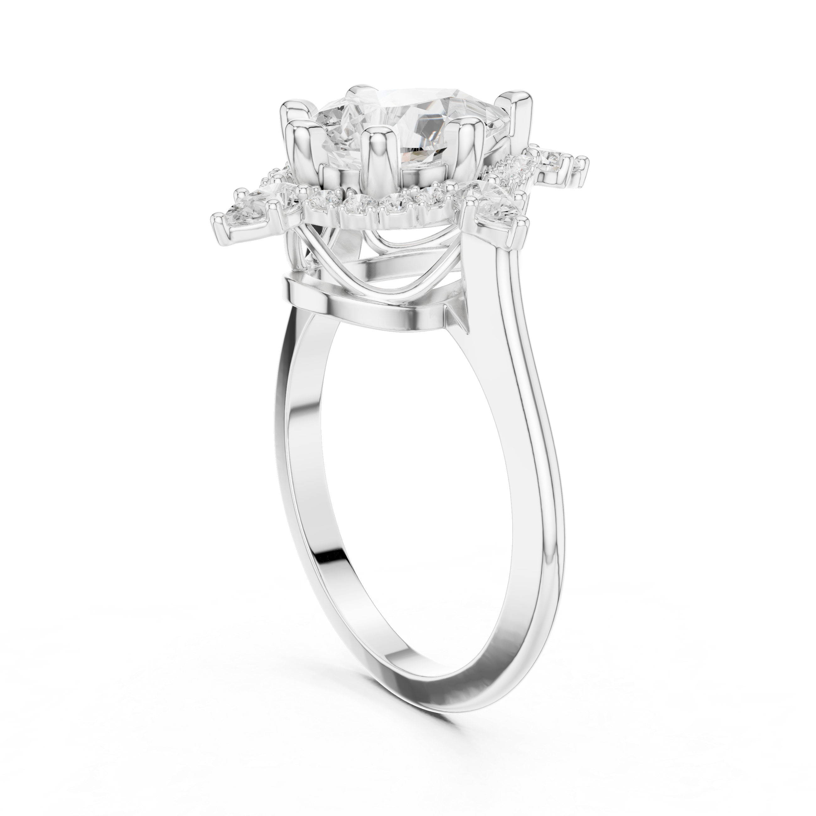 Gemstone toe ring with sparkling accent.