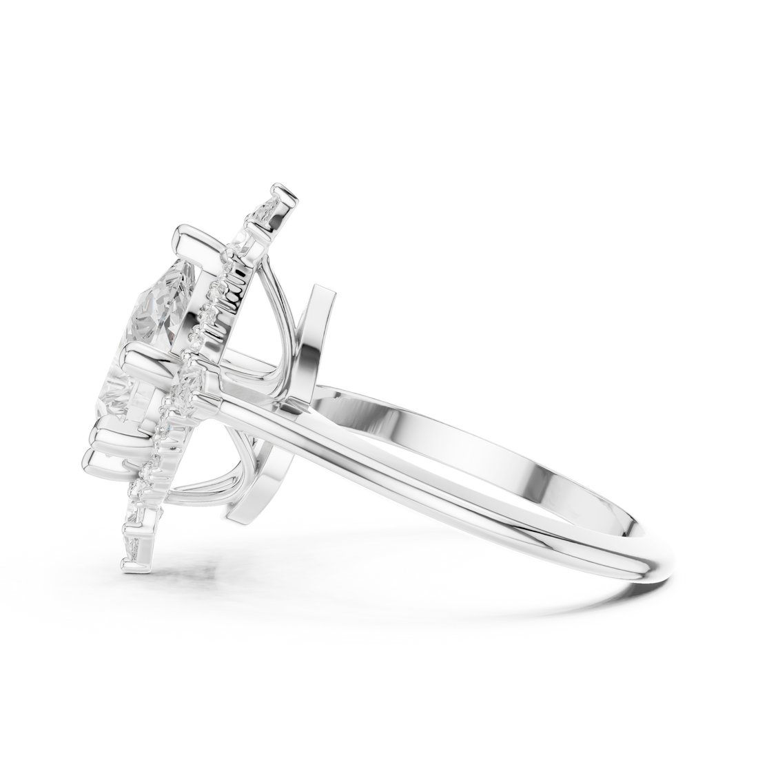 Adjustable toe ring with modern styling.