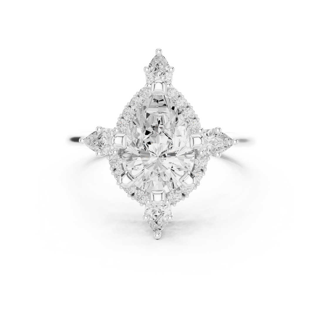 Floral carved toe ring with intricate detail.