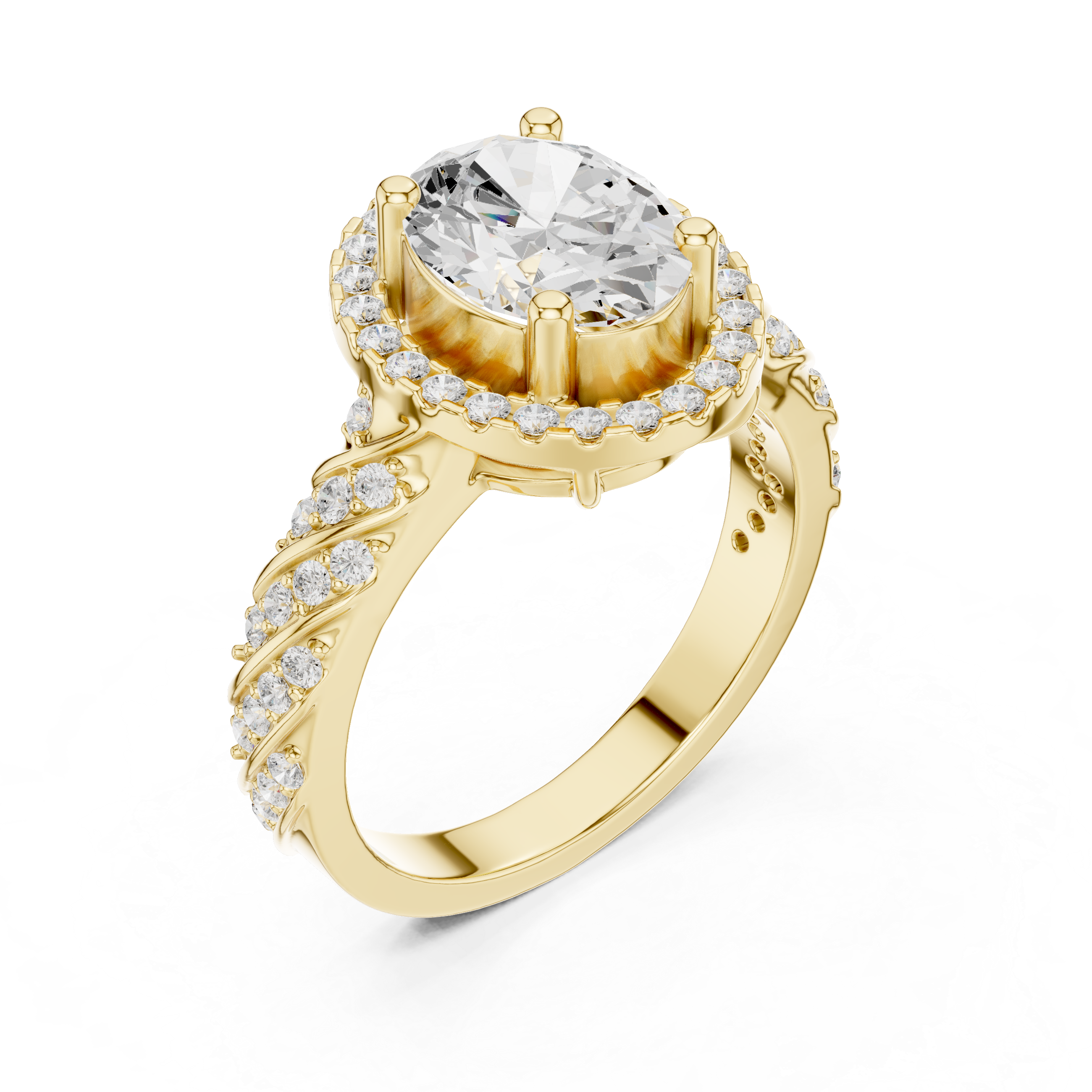 Modern bridal jewellery set with layered design.
