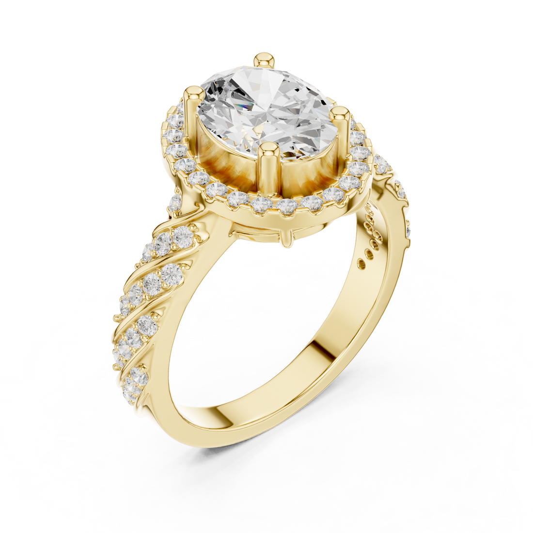 Modern bridal jewellery set with layered design.