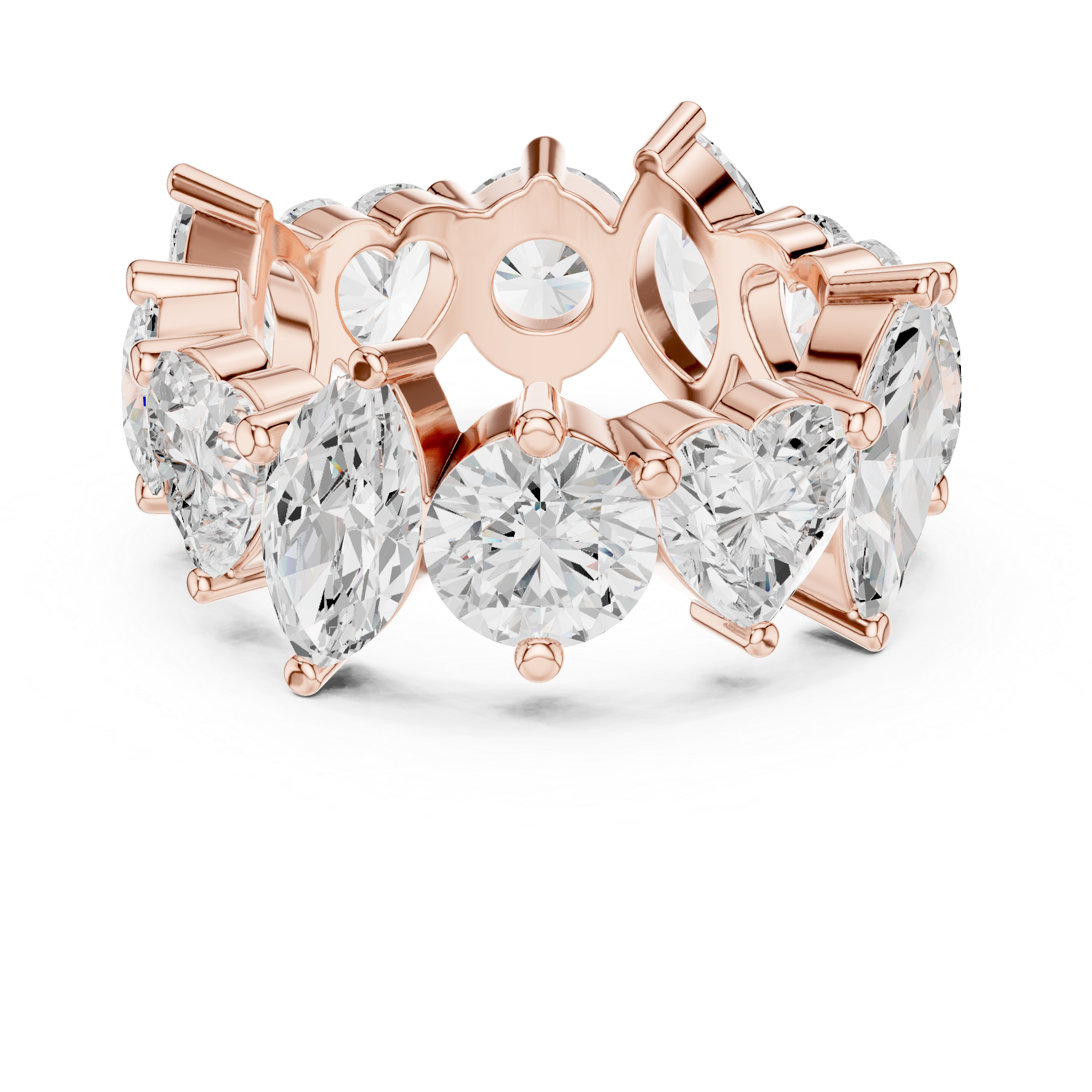 Smooth polished wedding band ring.