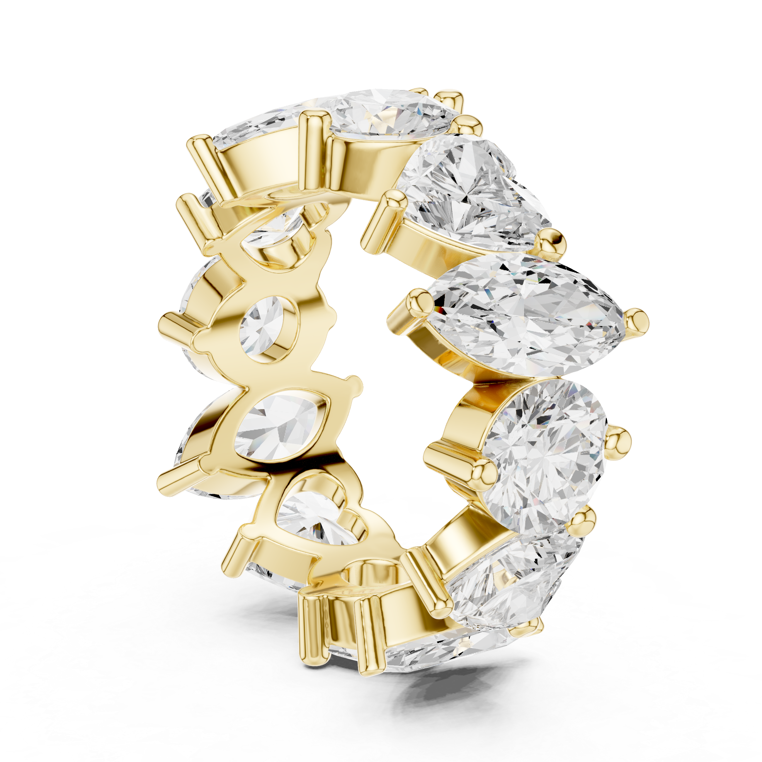 Elegant stud earrings with polished finish.