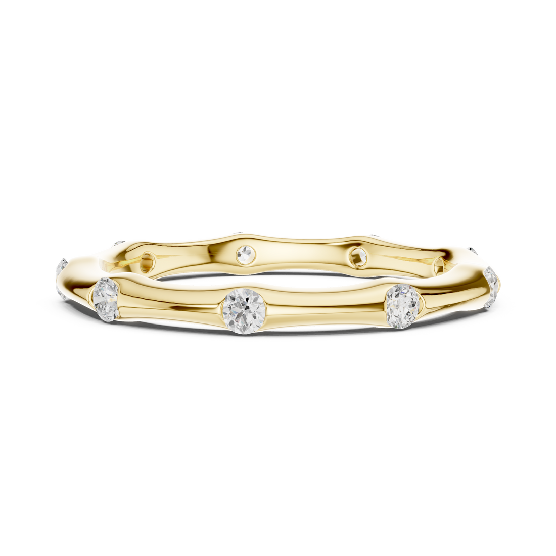 Gold chain bracelet with elegant simplicity.