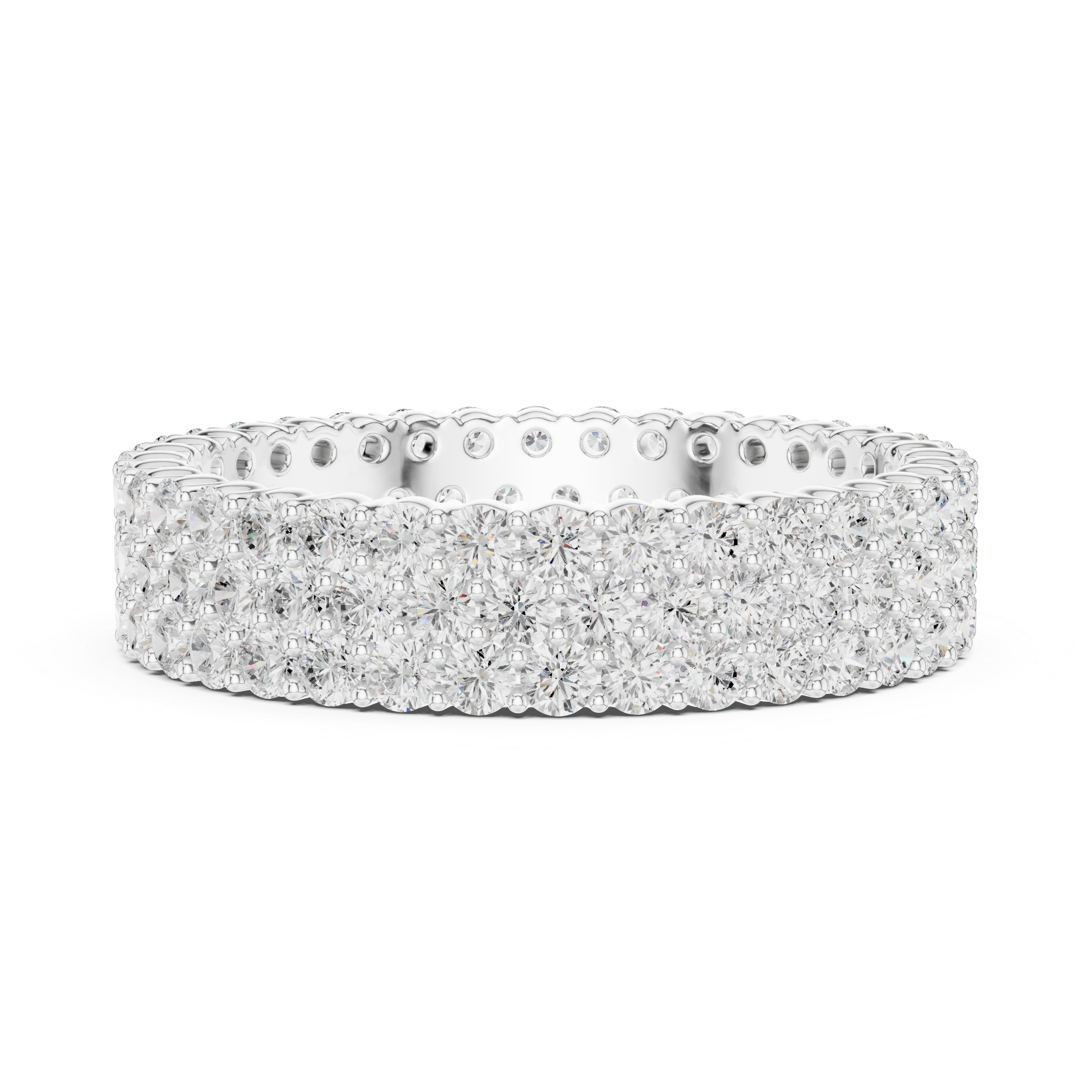 Cushion-cut diamond ring with elegant halo setting.