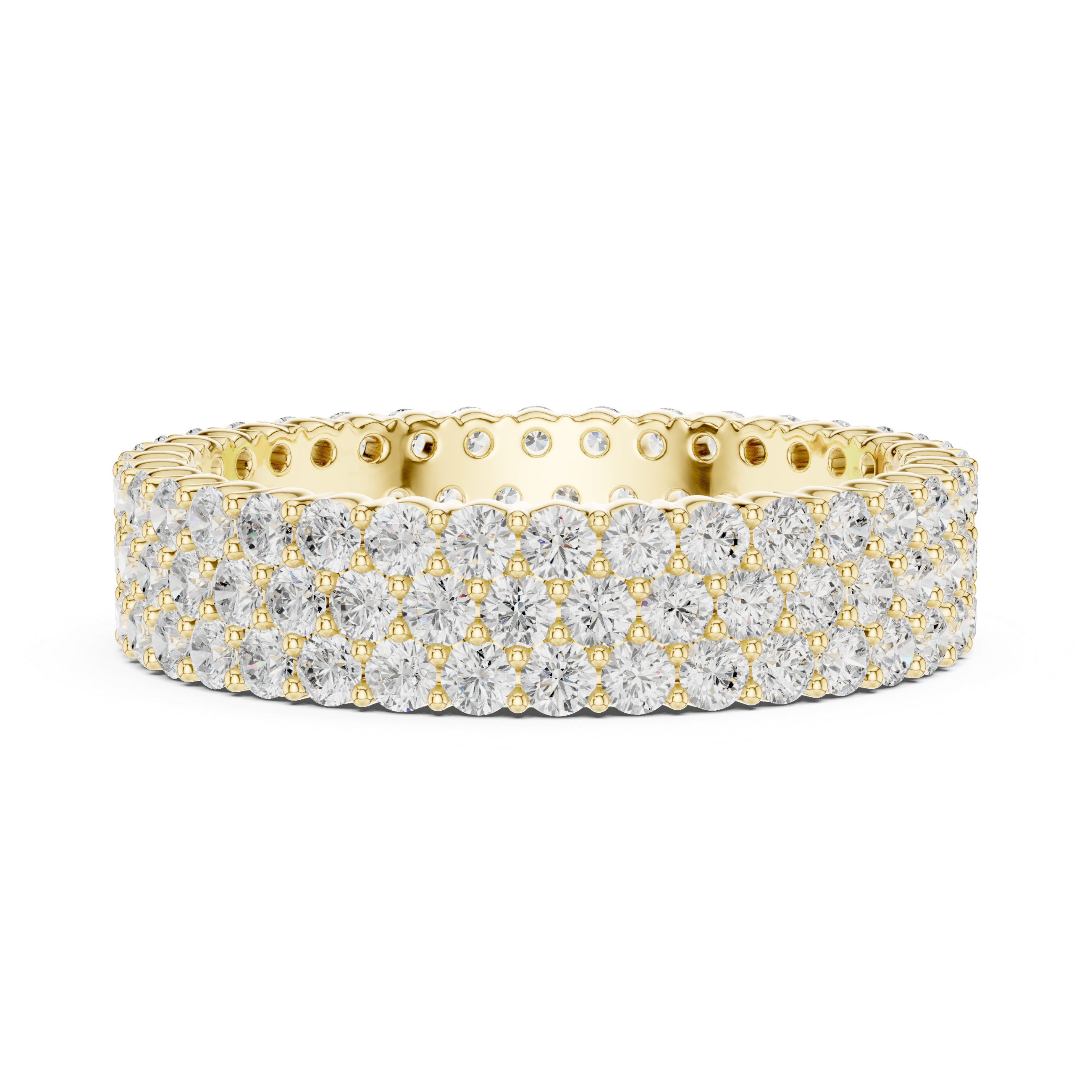 Floral-inspired diamond ring with delicate petals.