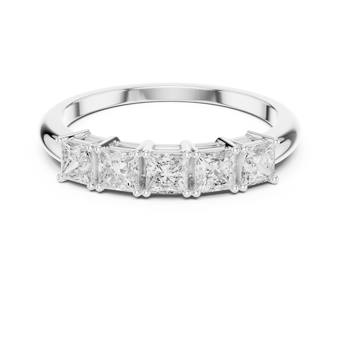 Classic diamond tennis bracelet in gold.
