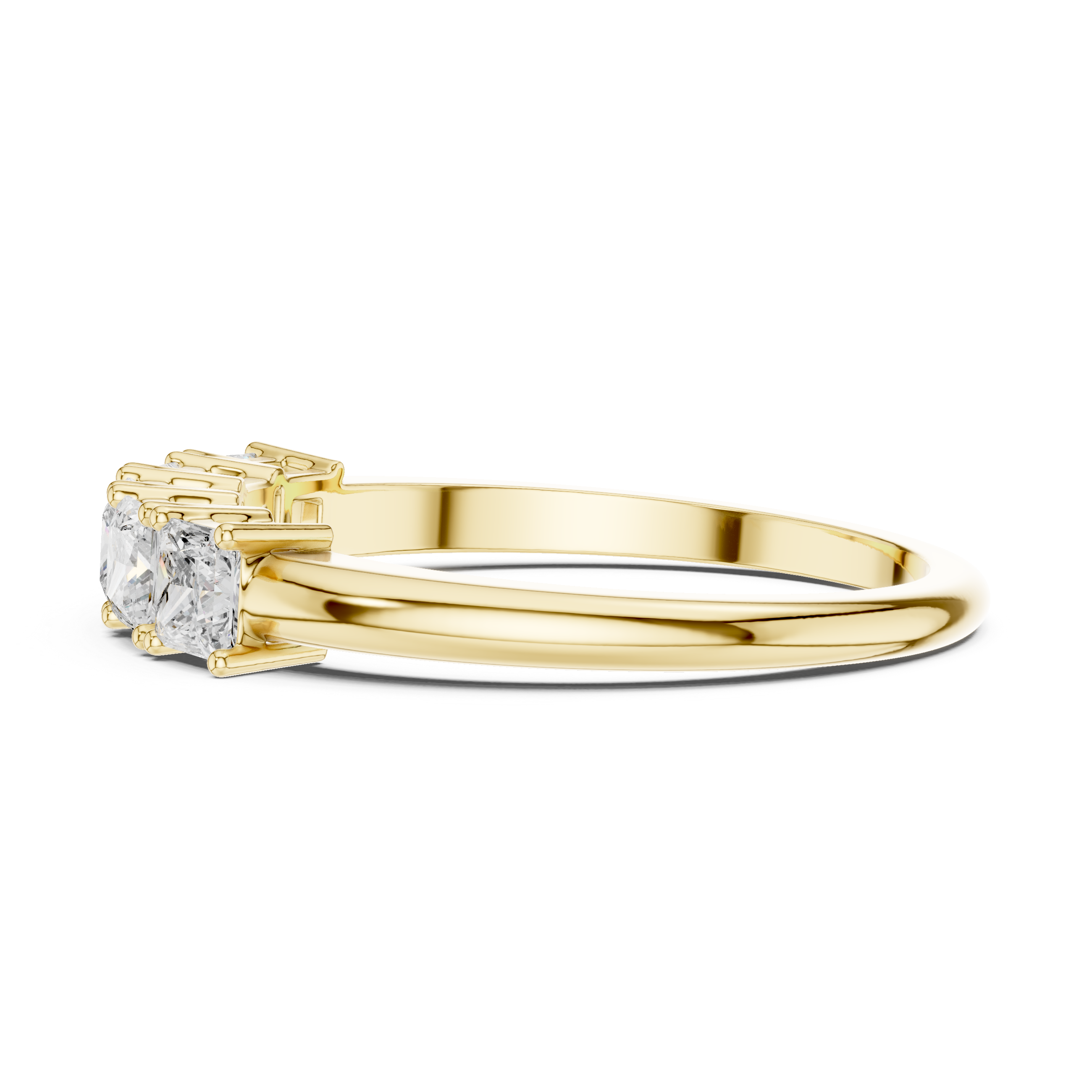 Hinged gold bangle bracelet.