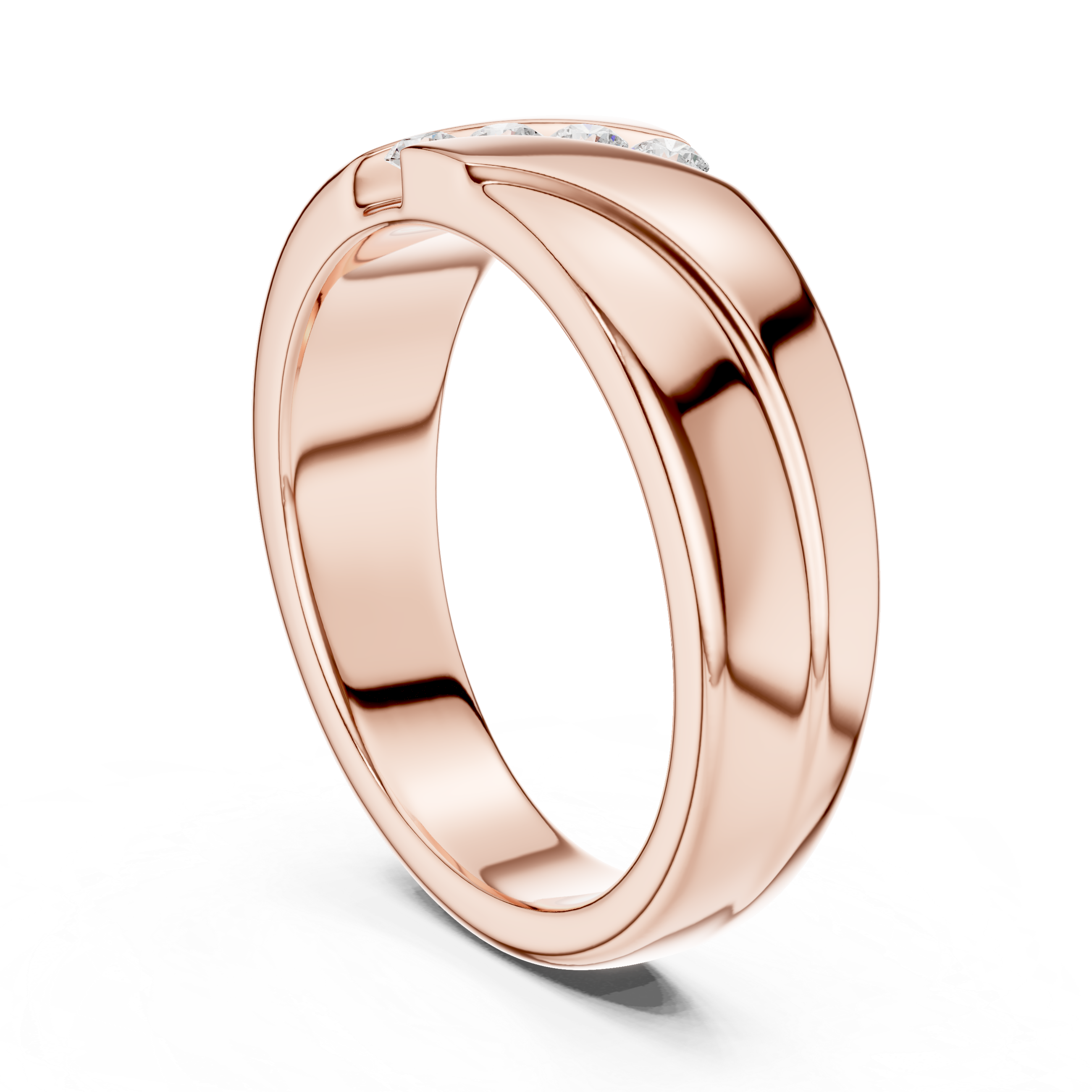 Silver toe ring with adjustable band.