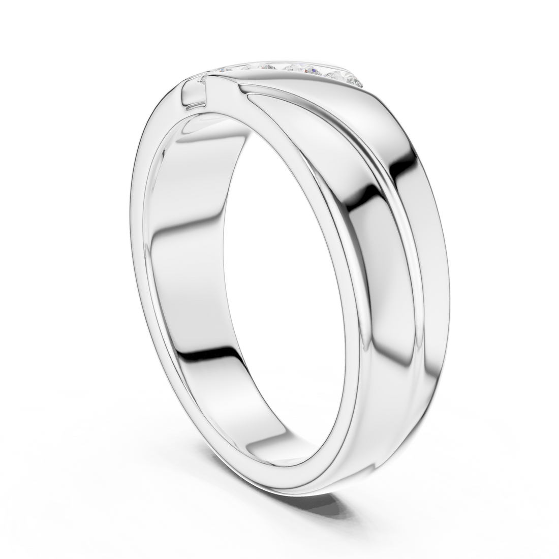 Gemstone toe ring with central stone.