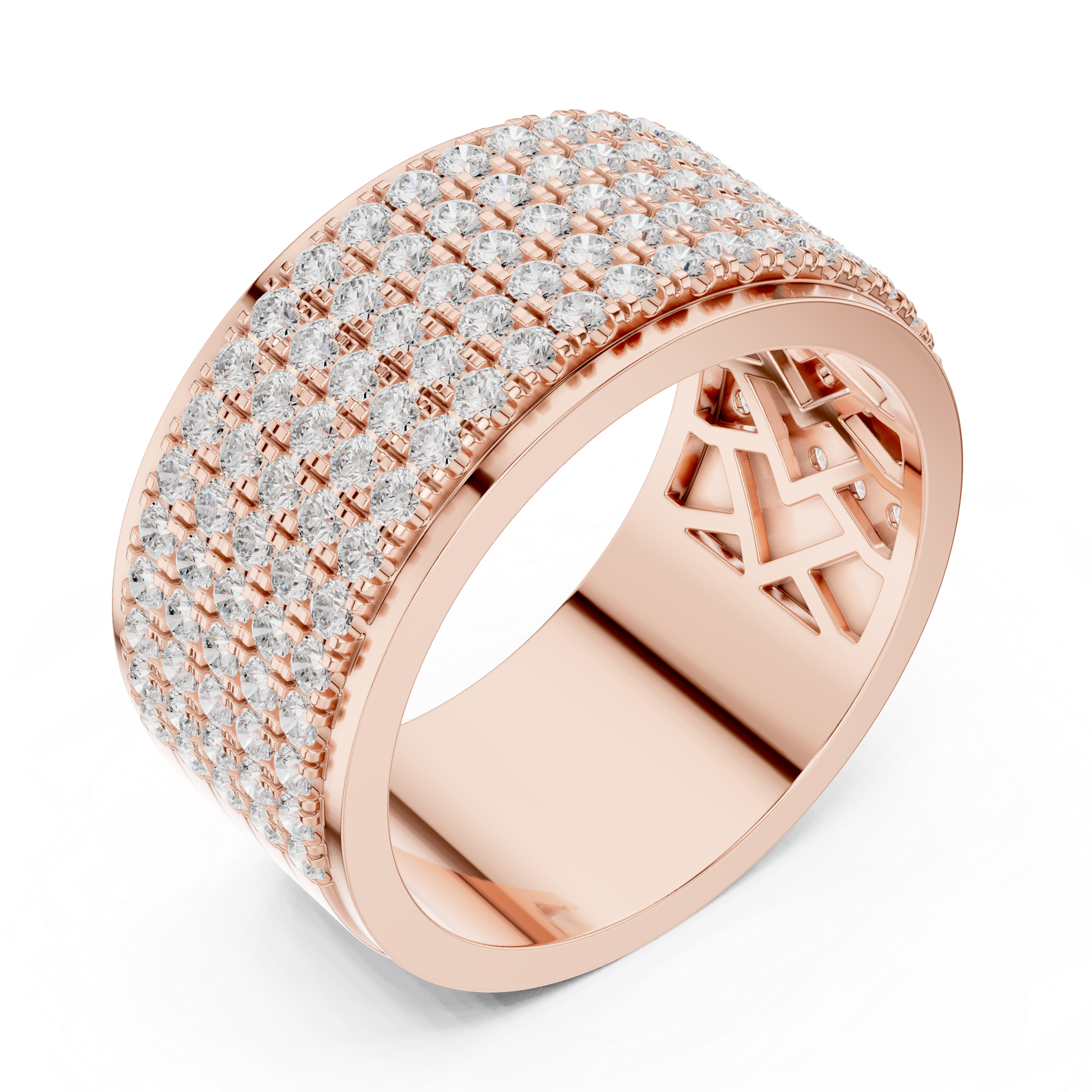 Smooth men's band ring in gold.