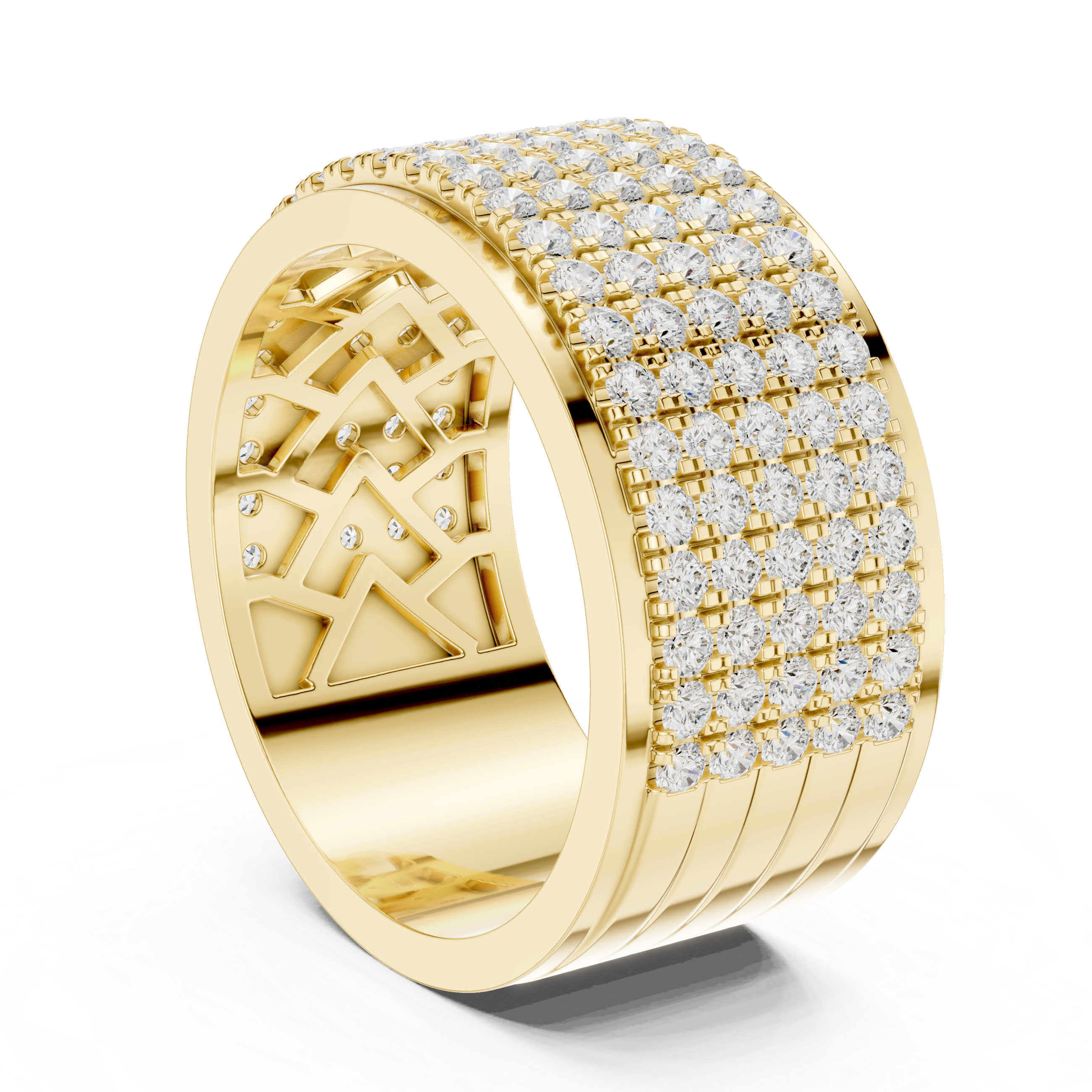 Adjustable baby ring with smooth edges.