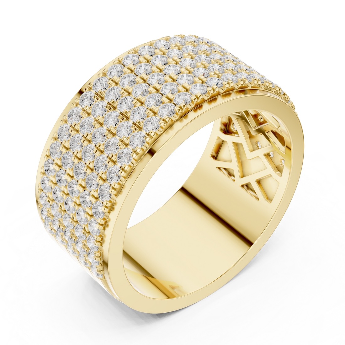 Cocktail ring with large colorful gemstone.