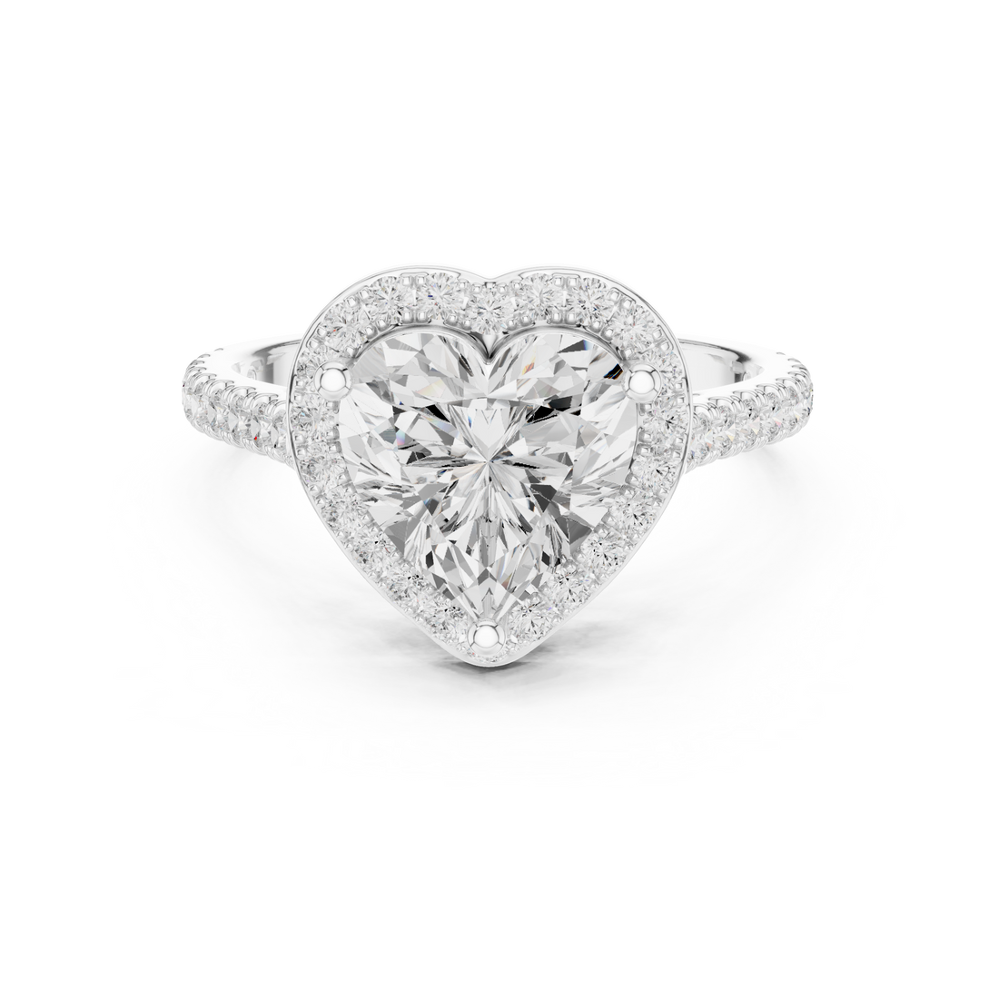Engagement jewellery set with modern style.