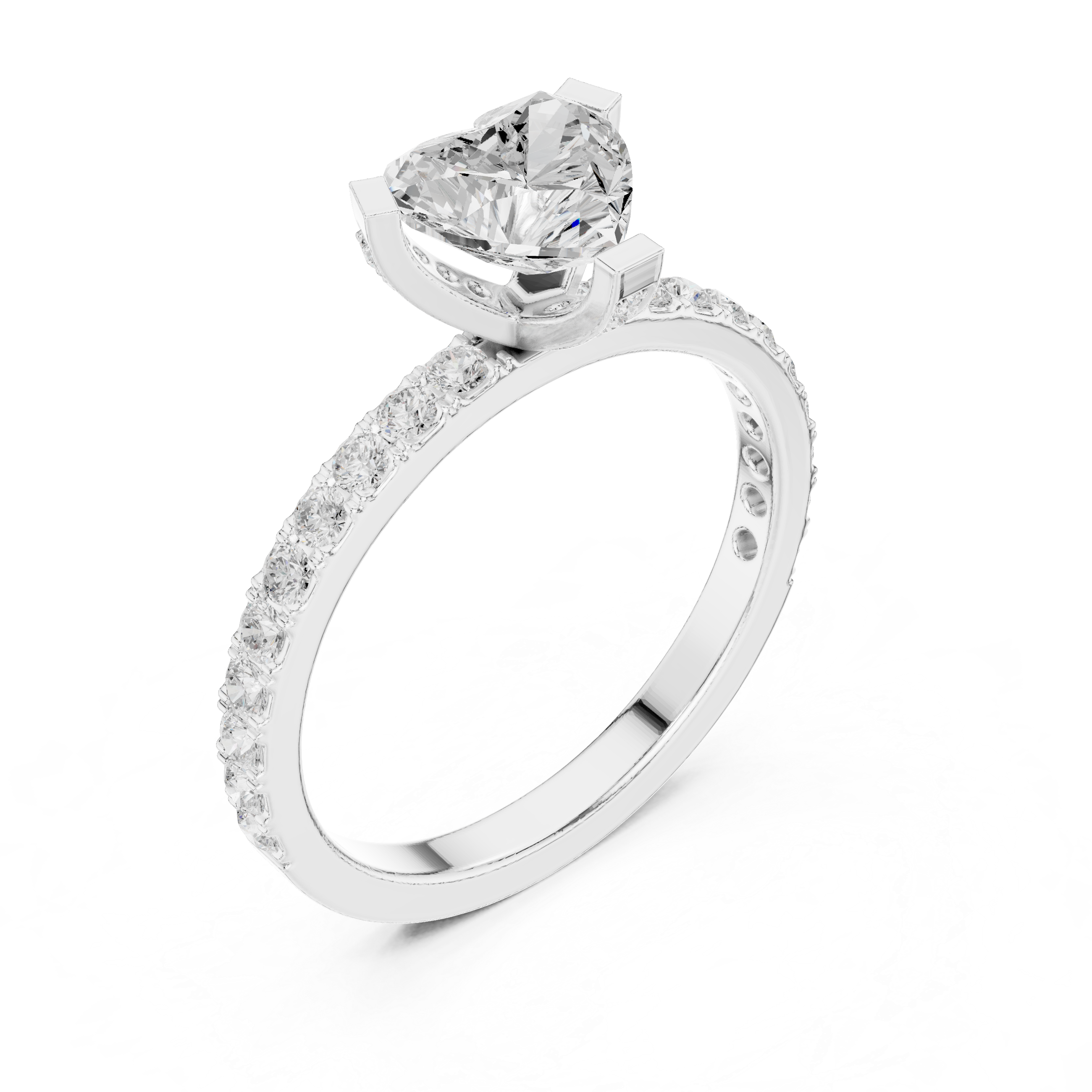 Anniversary ring with sparkling stones.