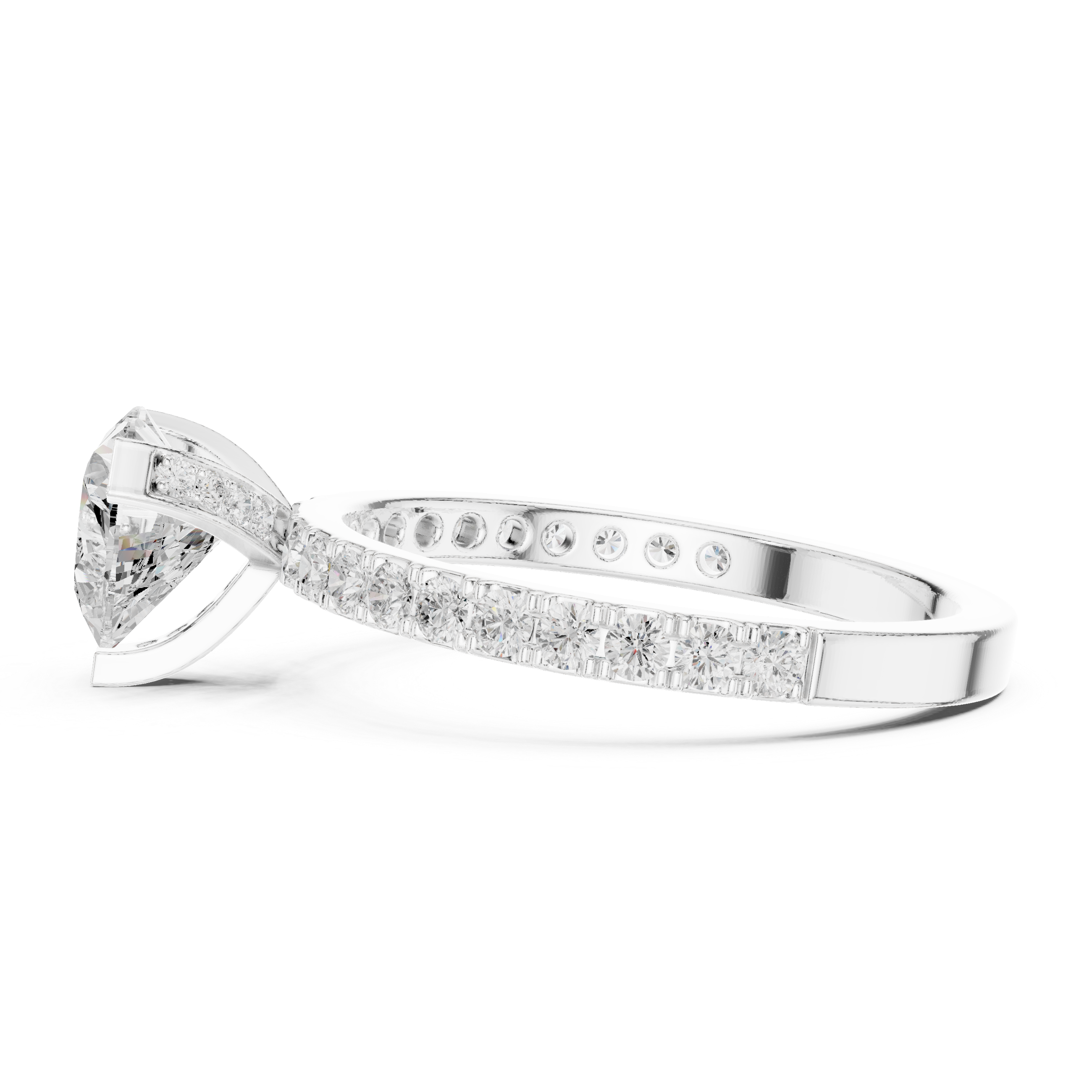 Promise ring with minimalist design.