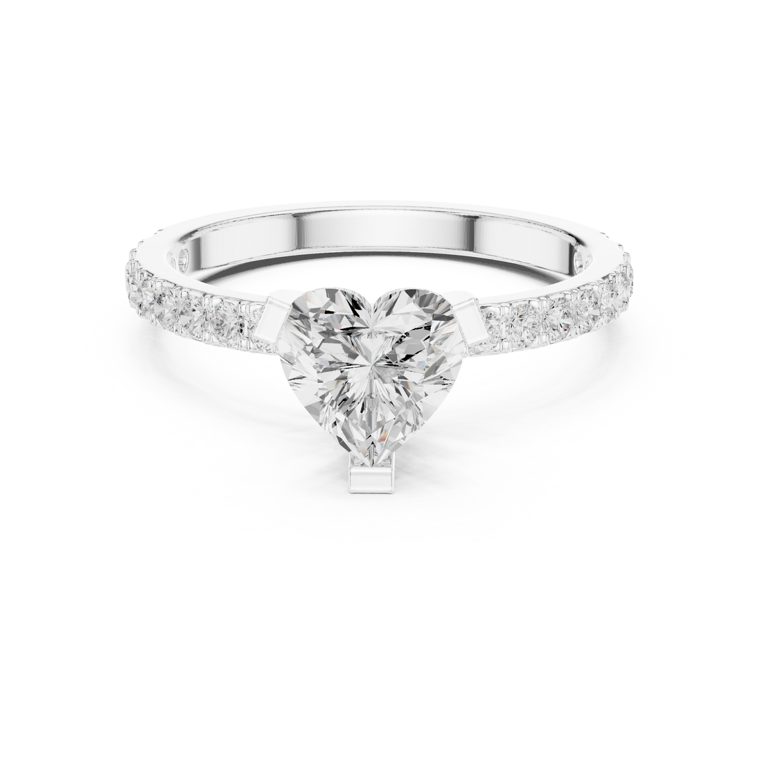 Celebration ring with gemstone center.