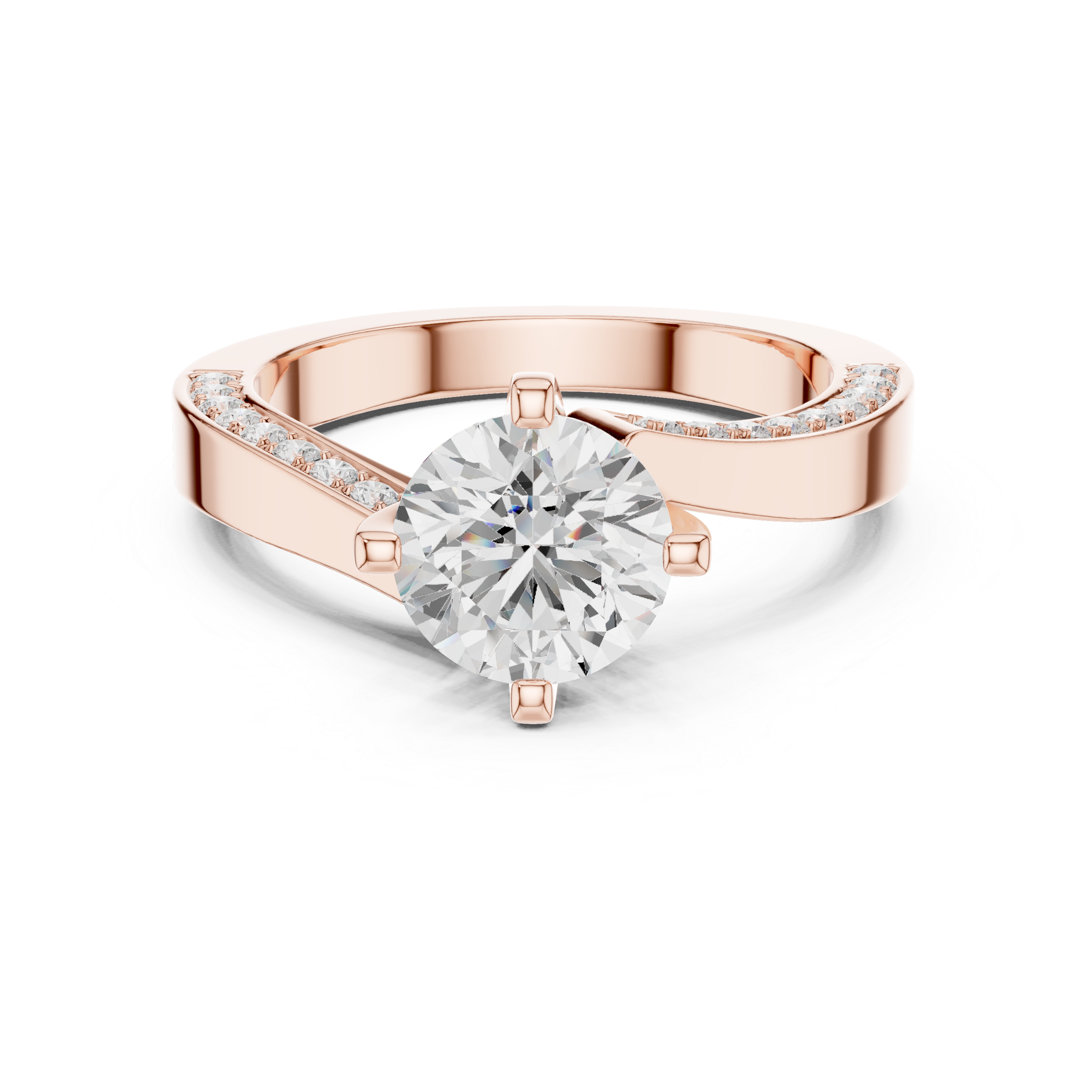 Diamond choker necklace with sparkle.