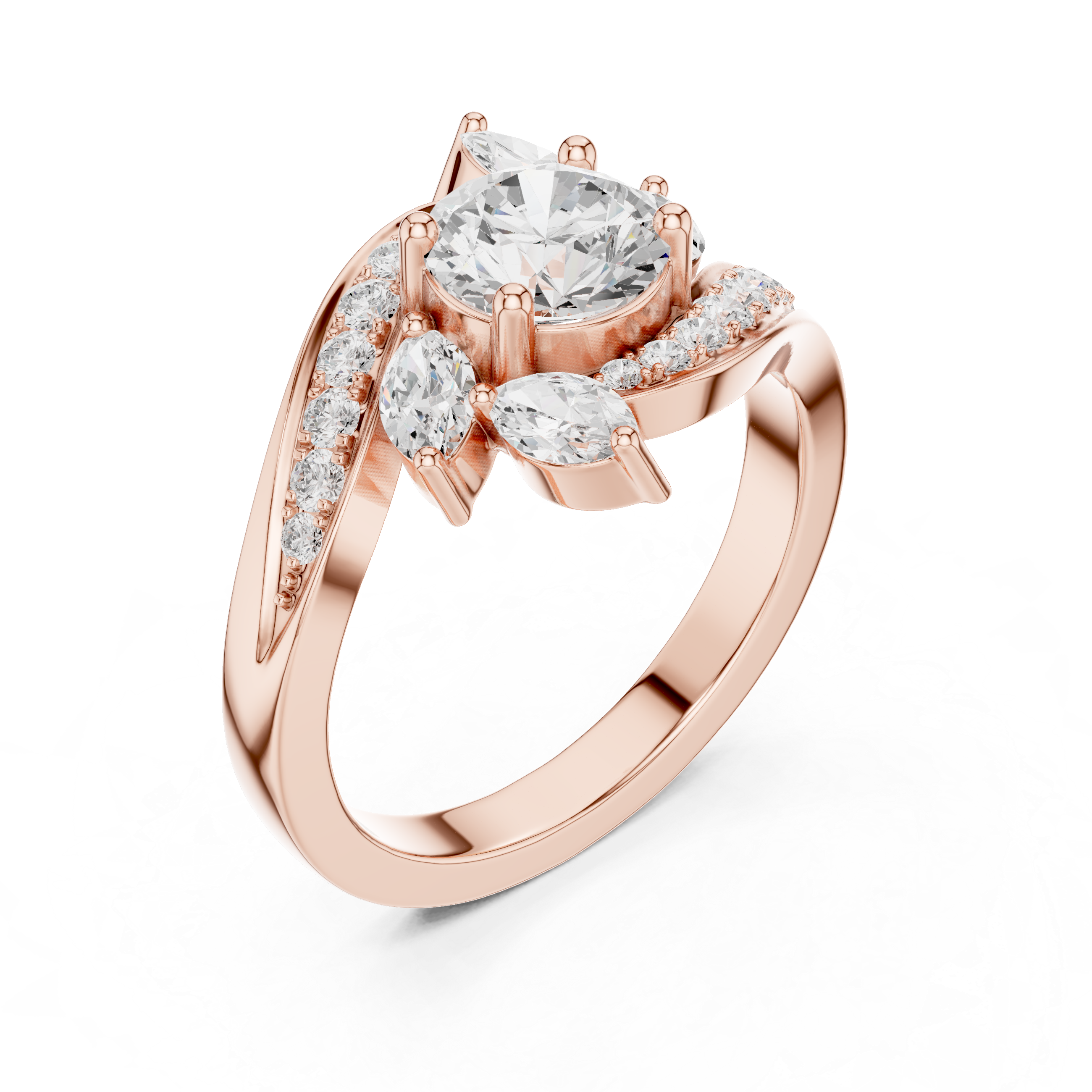 Decorative toe ring with engraved detail.