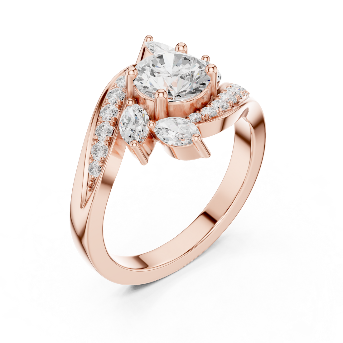 Decorative toe ring with engraved detail.