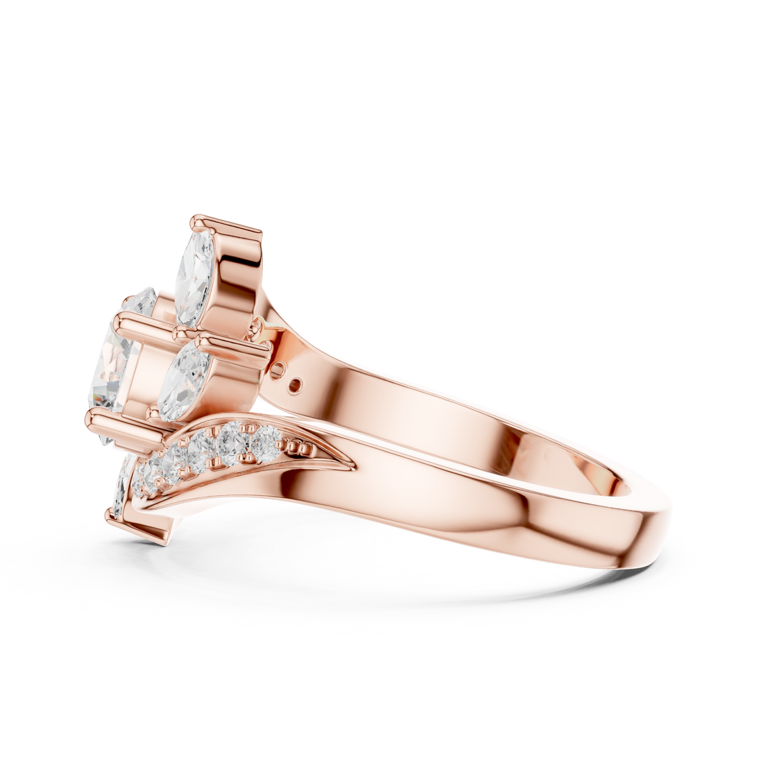 Classic plain toe ring in silver.
