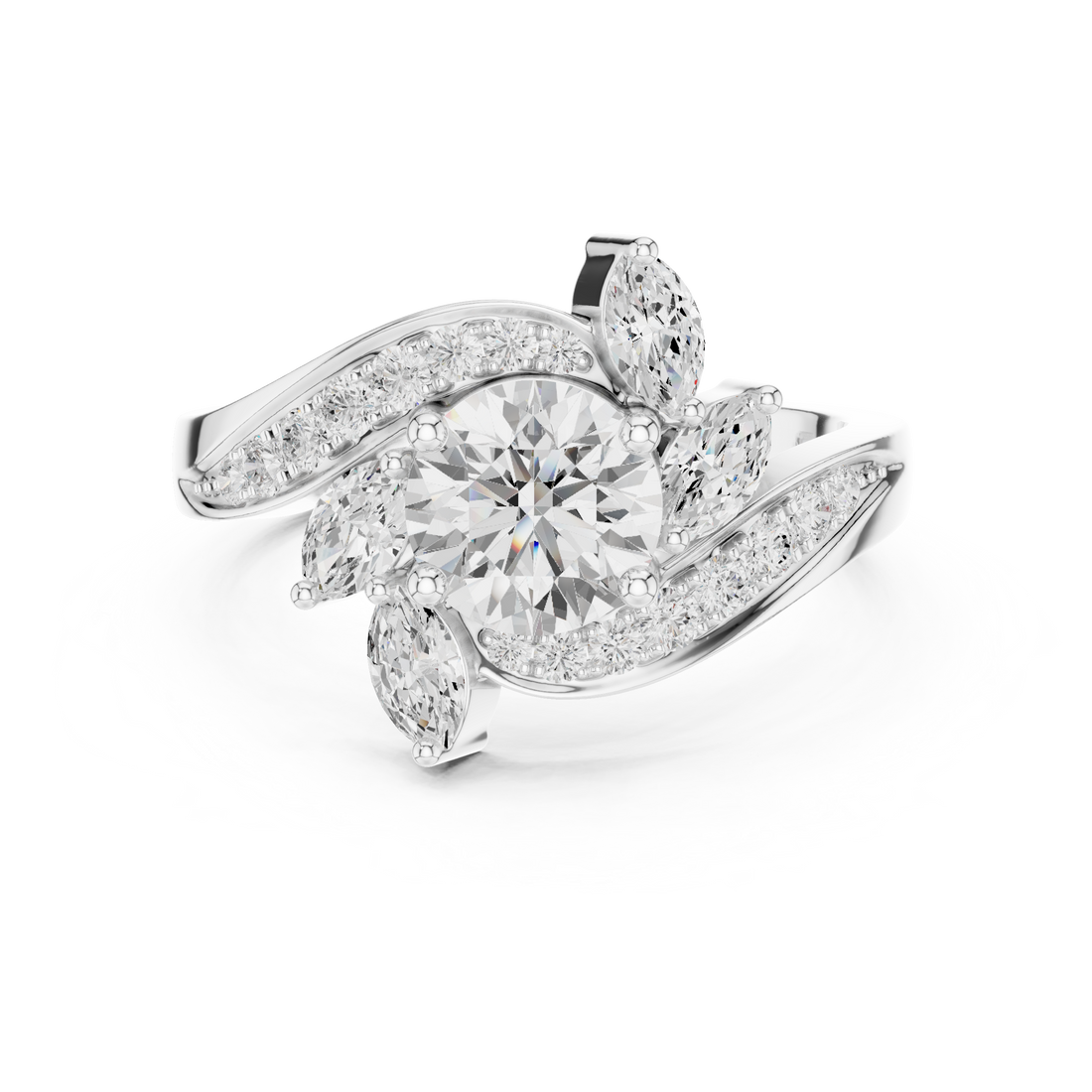 Minimalist silver band ring with smooth polished finish.
