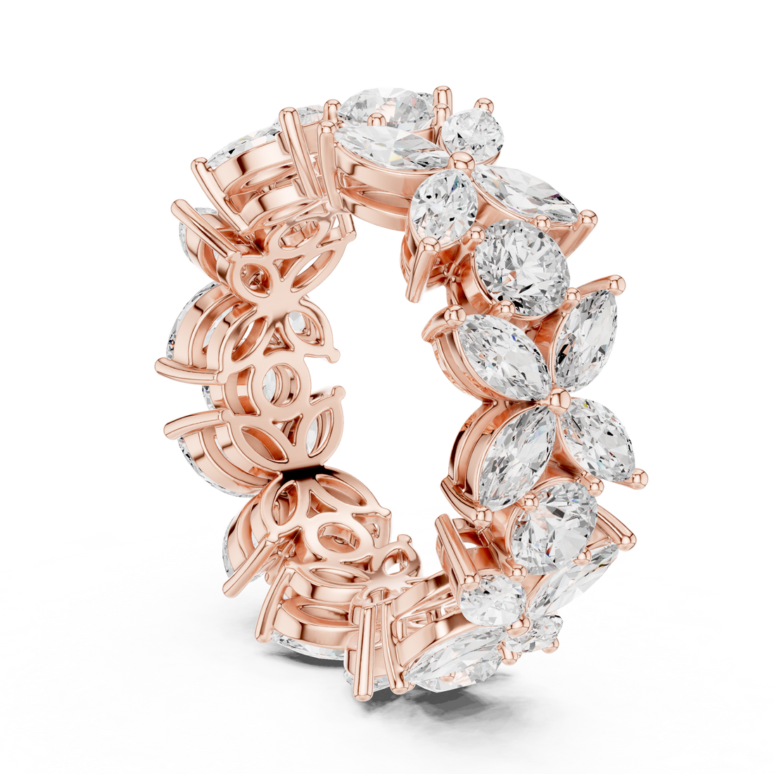 Slim diamond bracelet with sparkling stones.