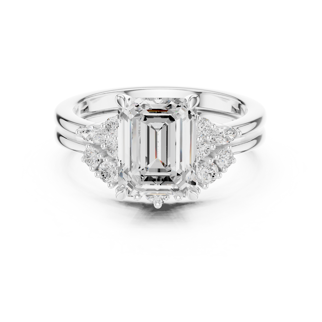 Sparkling CZ Diamond Necklace with high shine