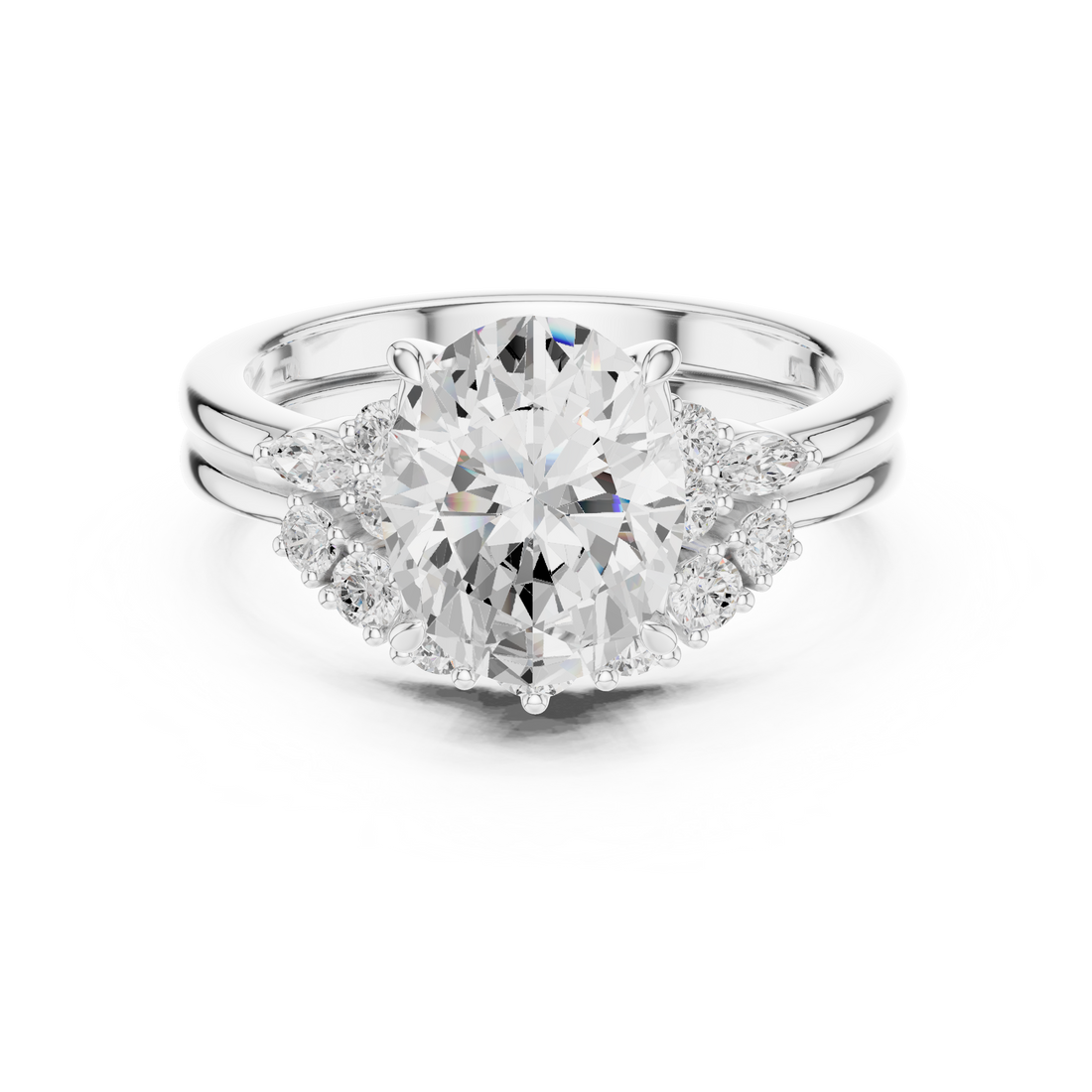 Sparkling CZ Diamond Necklace with high shine