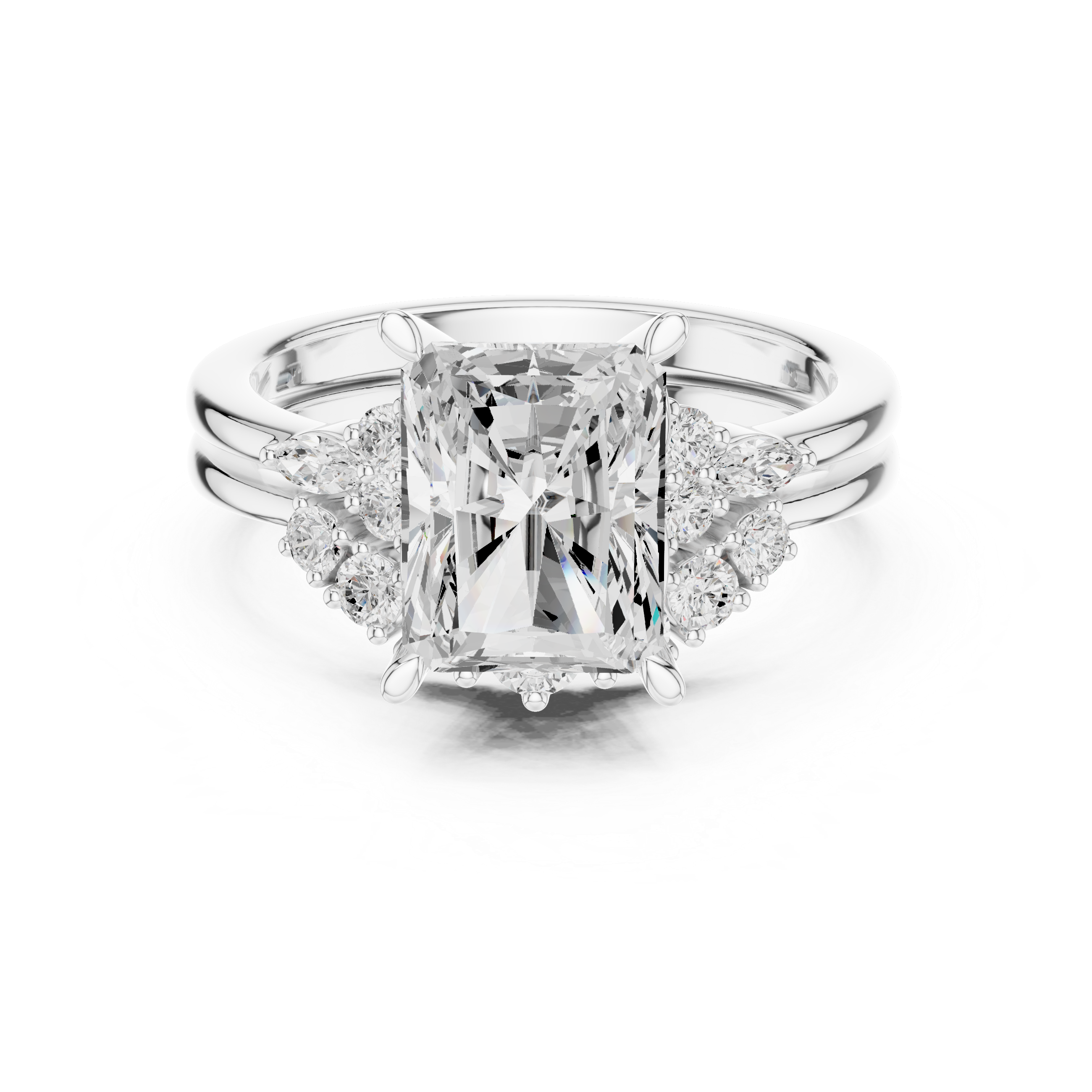Sparkling CZ Diamond Necklace with high shine