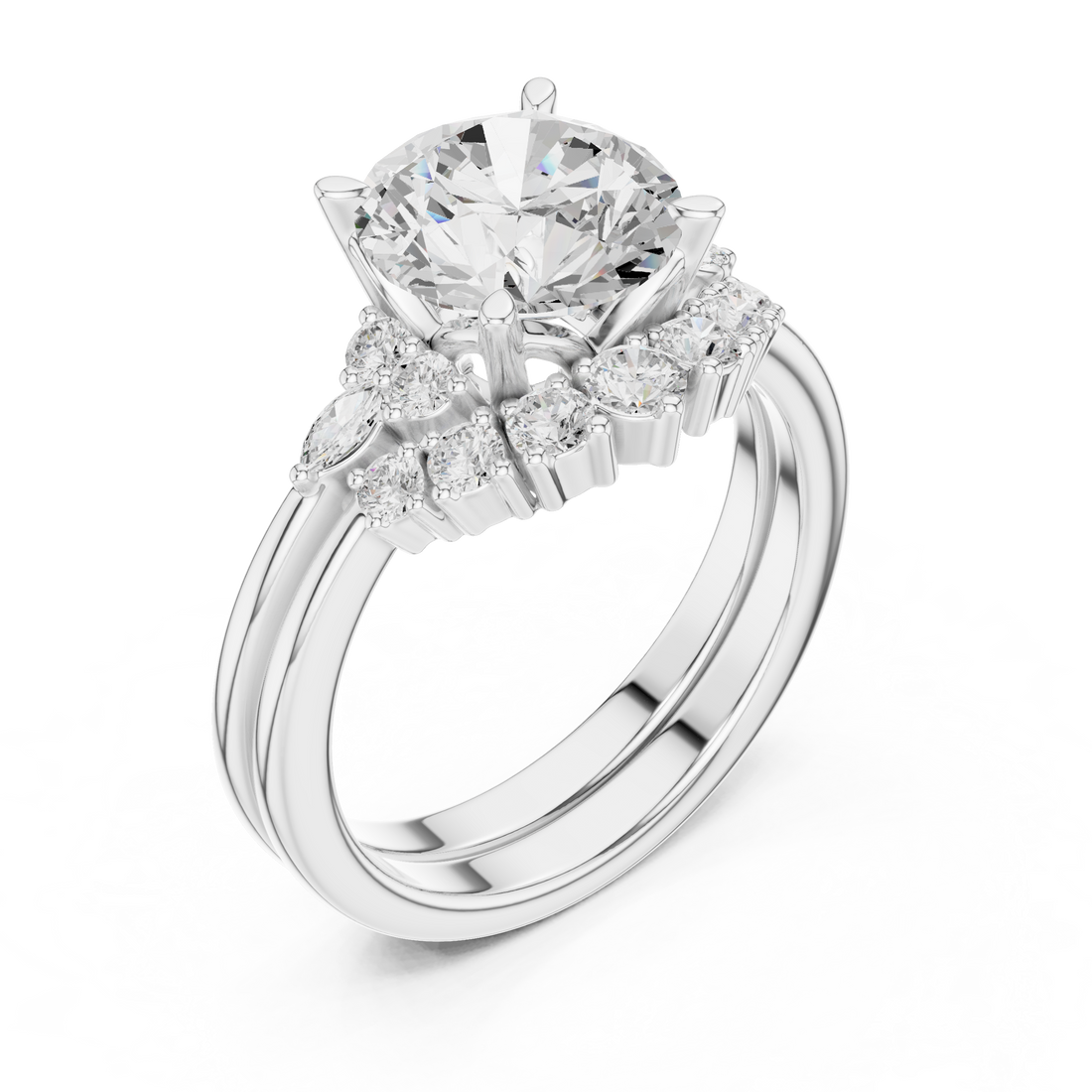 Elegant Diamond Daily Wear  masterpiece showing superior quality
