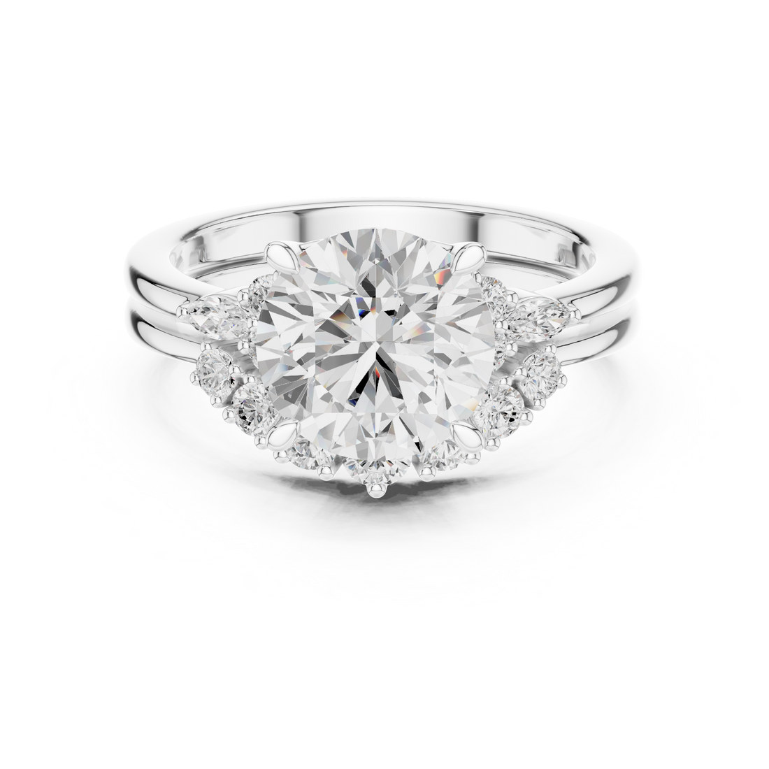 Sparkling CZ Diamond Necklace with high shine
