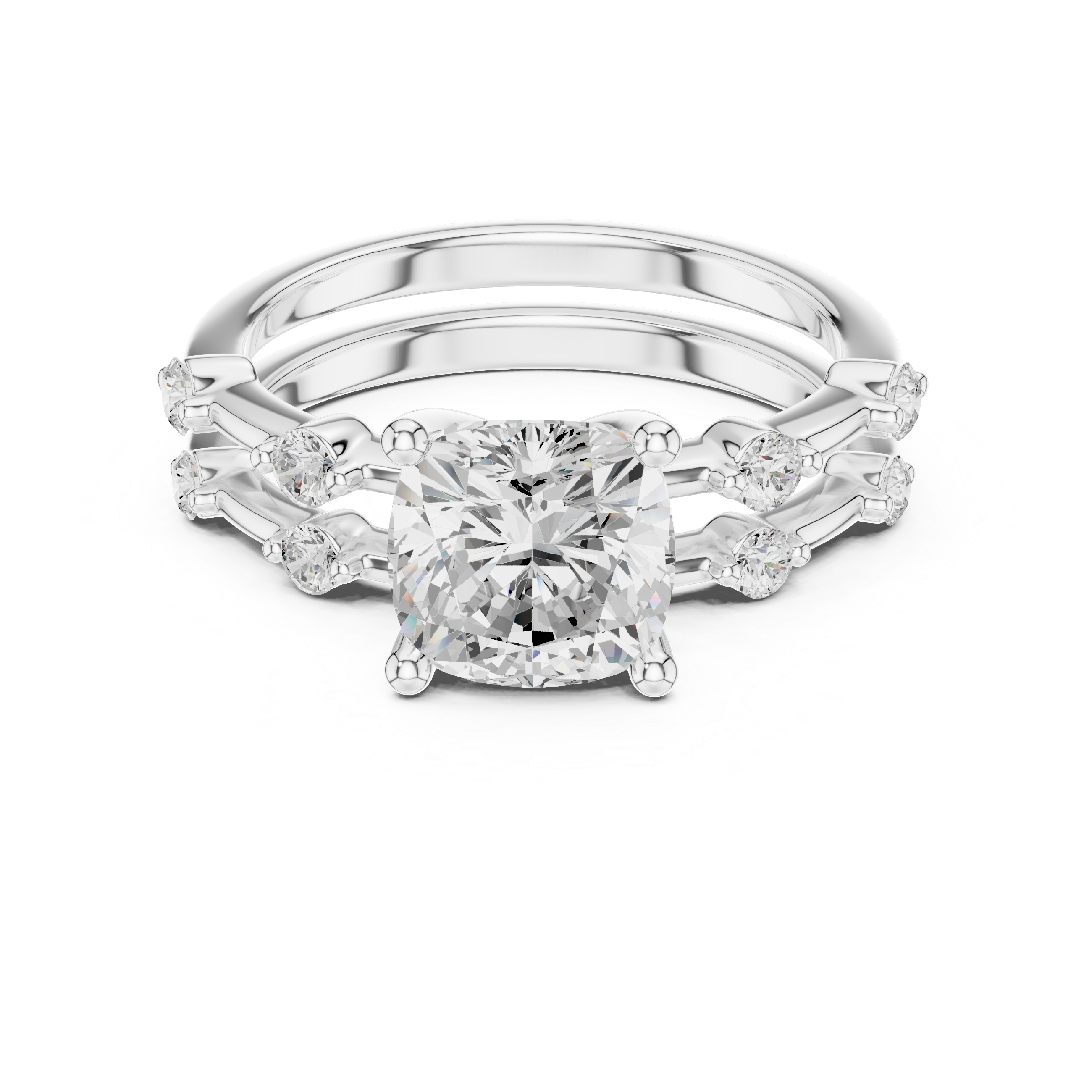 Sparkling CZ Diamond Necklace with high shine
