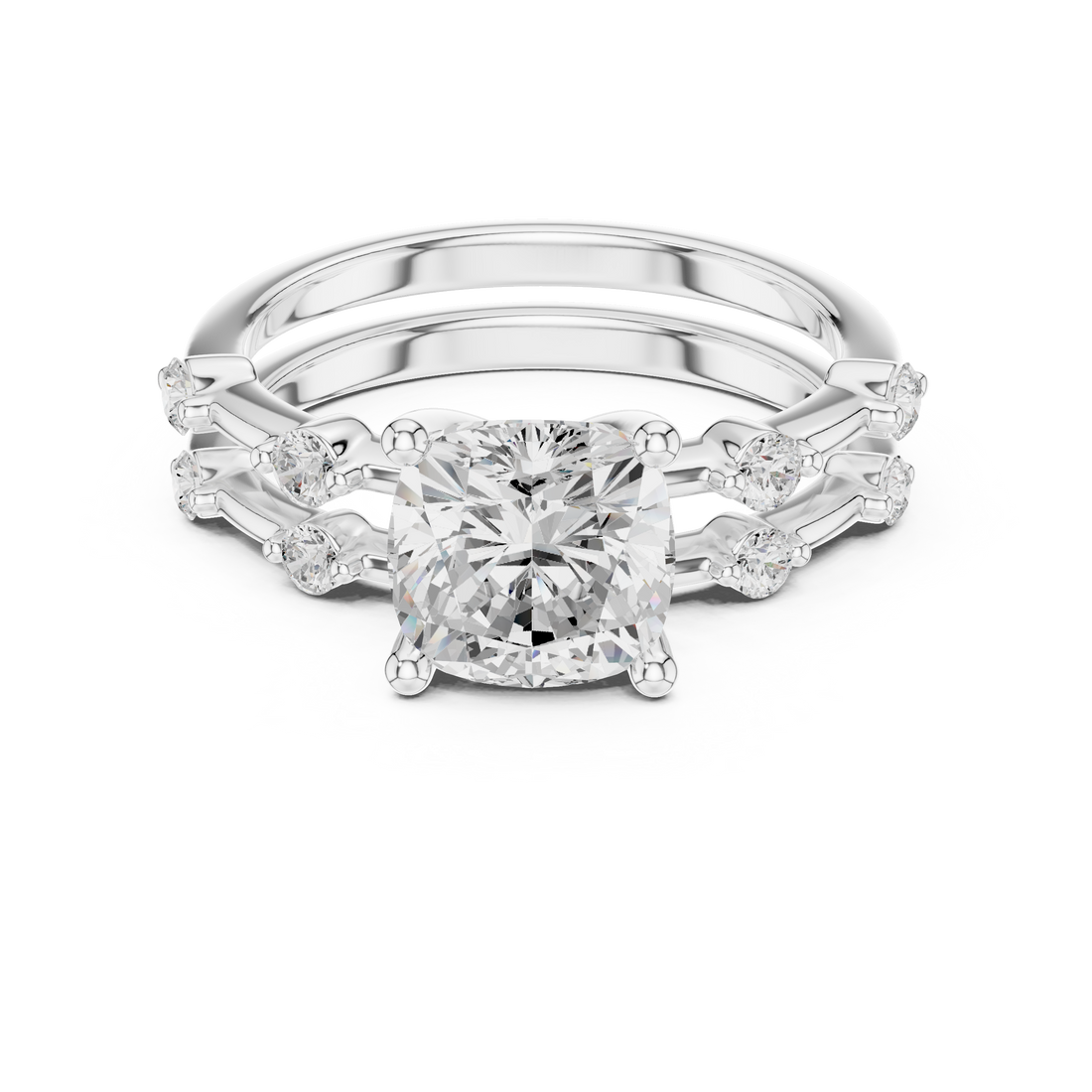 Sparkling CZ Diamond Necklace with high shine