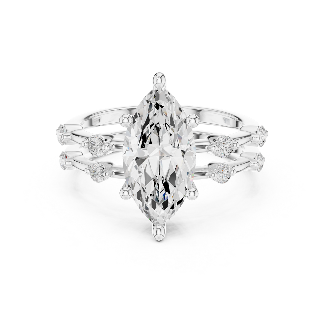 Sparkling CZ Diamond Necklace with high shine
