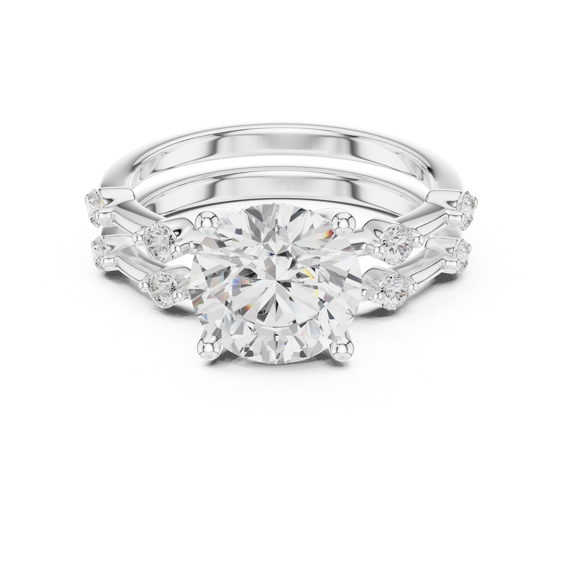 Sparkling CZ Diamond Necklace with high shine