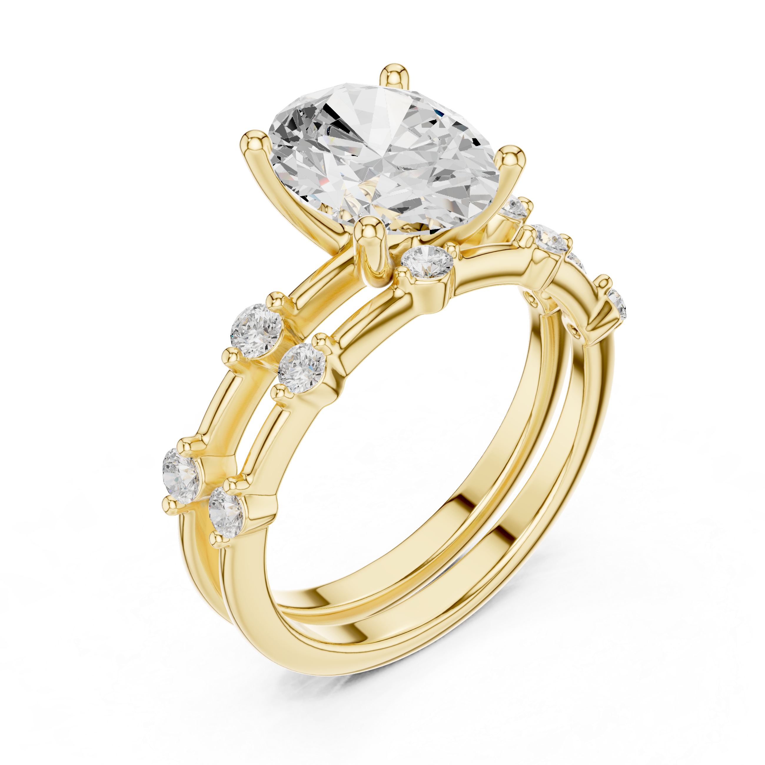 Gemstone toe ring with oval stone.