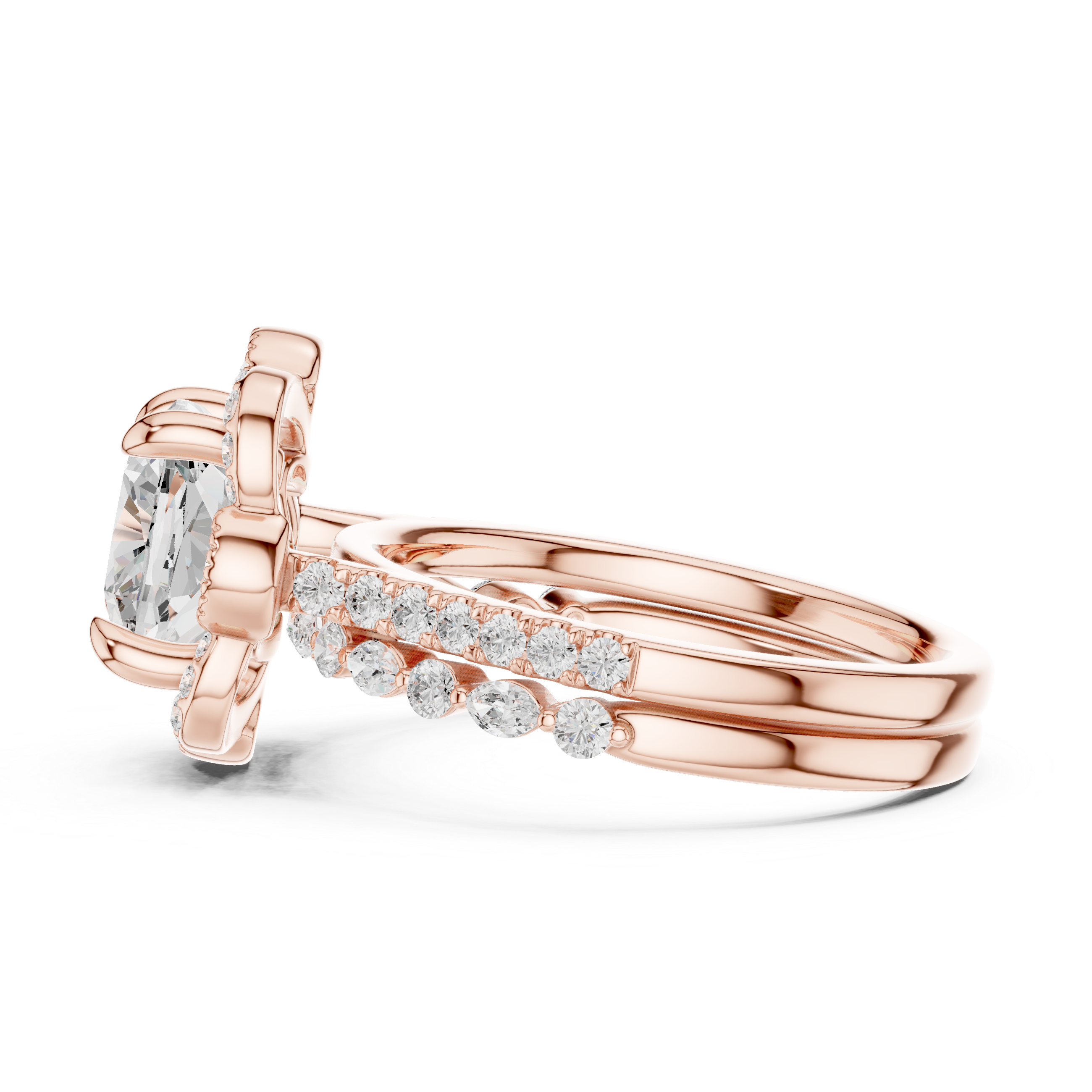 Gold bangle with glossy polished finish.