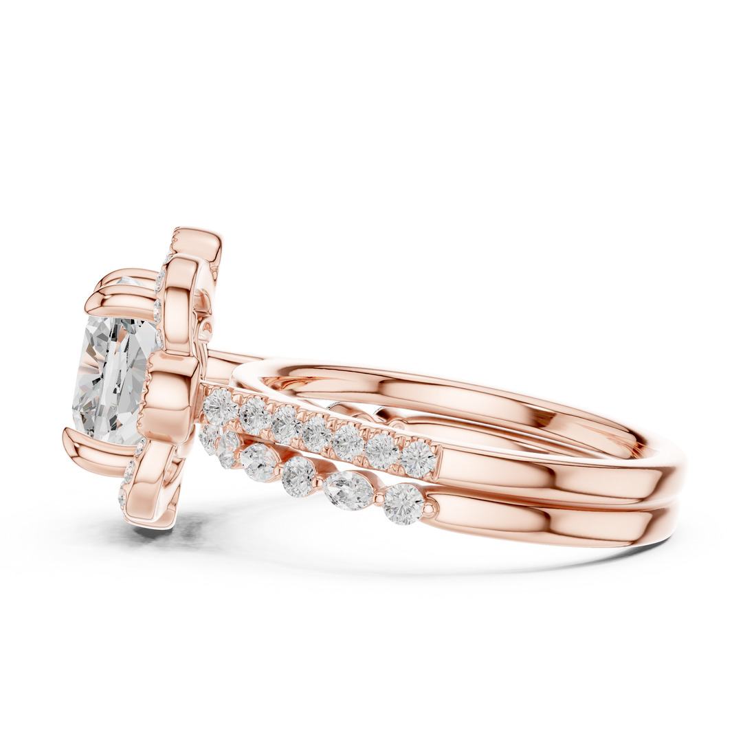 Gold bangle with glossy polished finish.